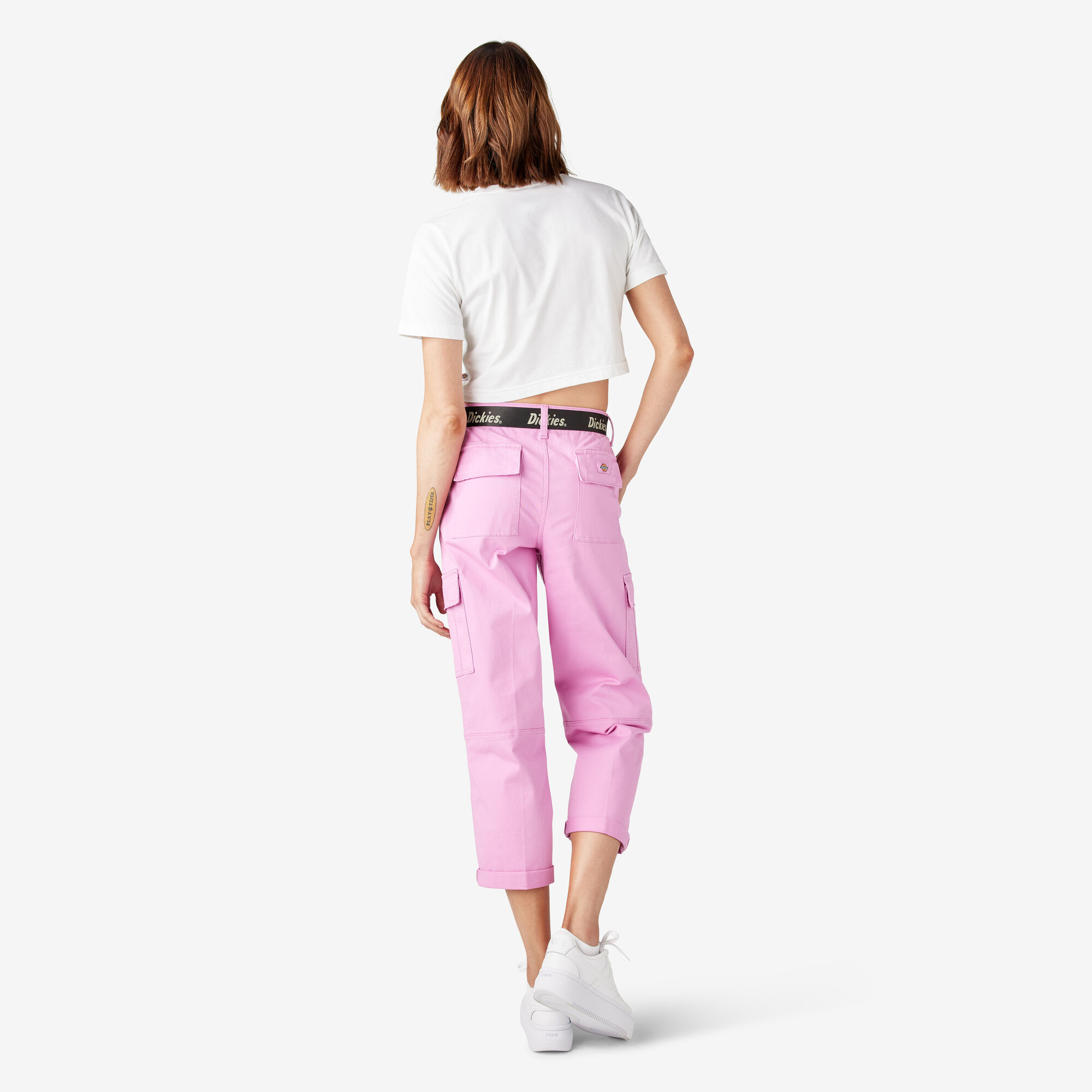 Women's Relaxed Fit Cropped Cargo Pants