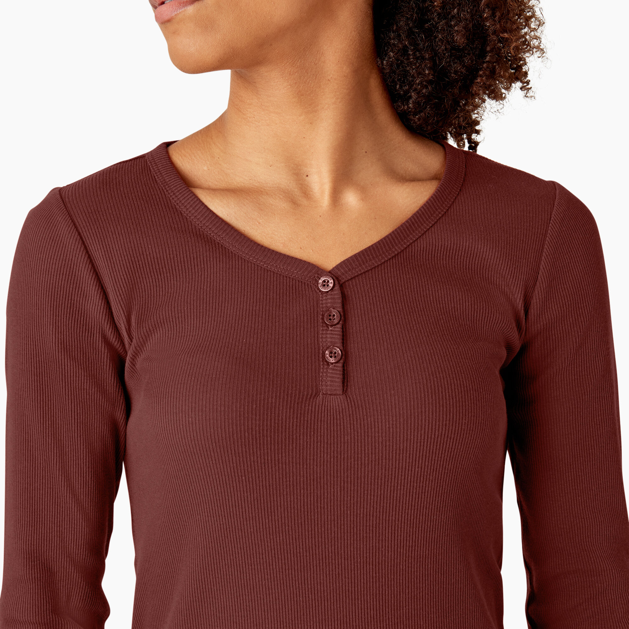 Women's Henley Long Sleeve Shirt