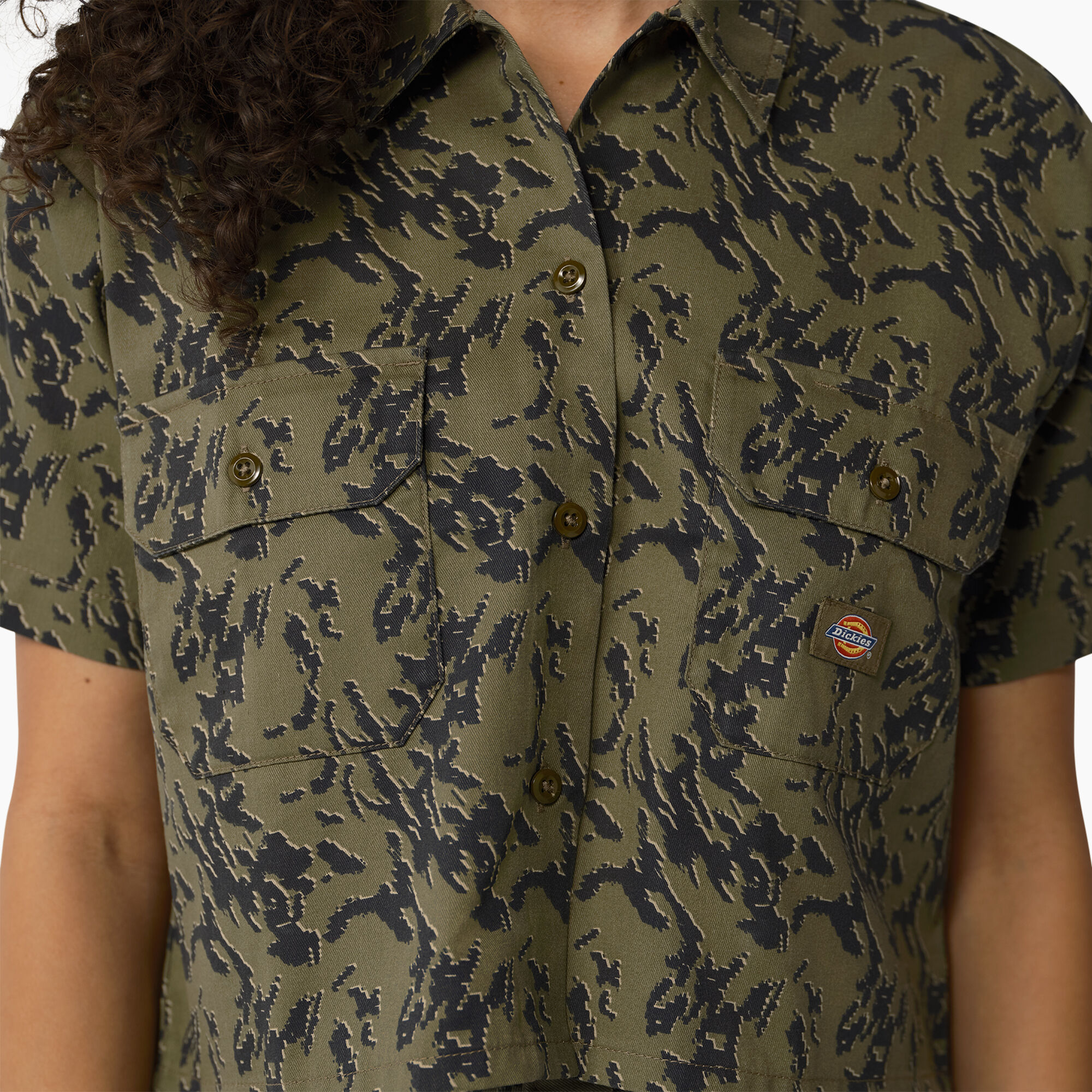 Women's Drewsey Camo Cropped Work Shirt