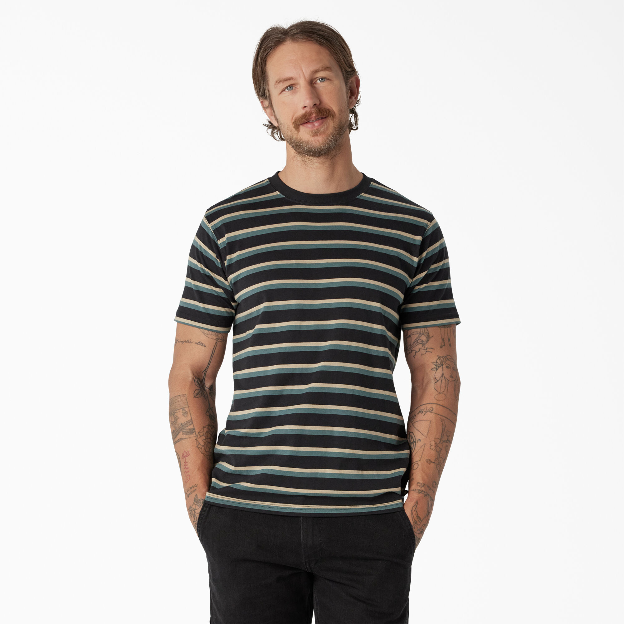 Dickies Skateboarding Striped T-Shirt