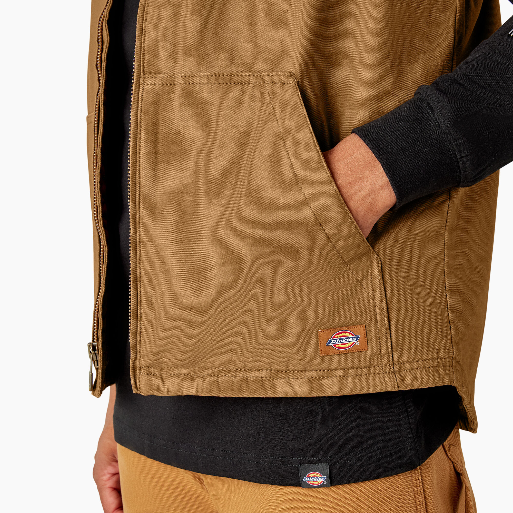 Duck Canvas High Pile Fleece Lined Vest