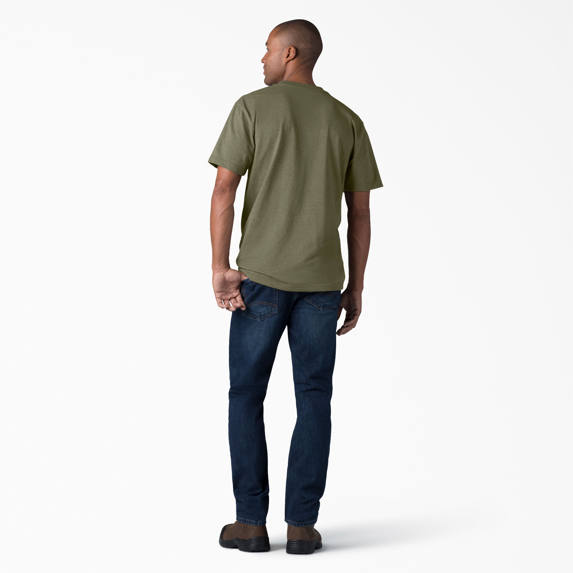 Heavyweight Heathered Short Sleeve Pocket T-Shirt