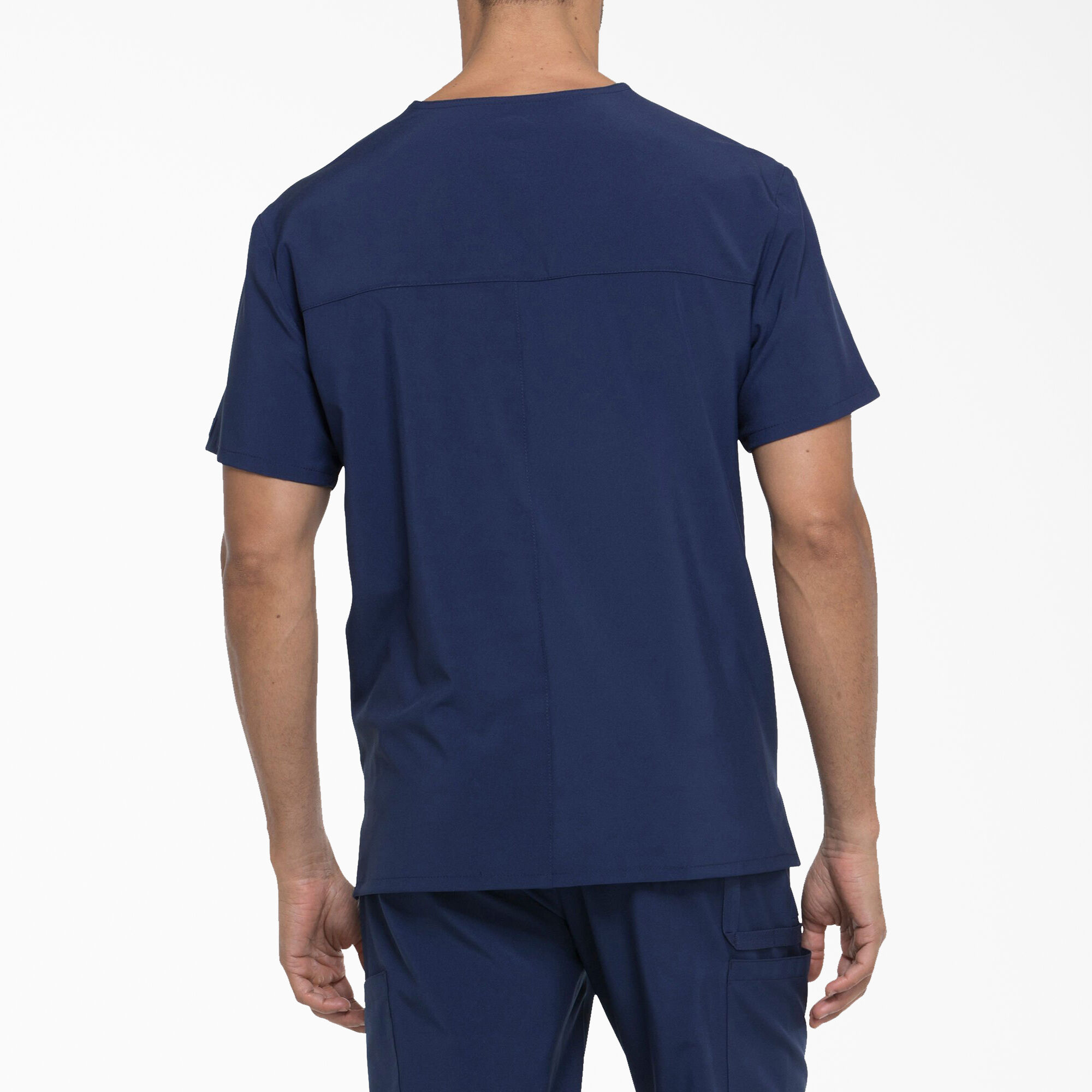Men's EDS Essentials V-Neck Scrub Top with Patch Pockets