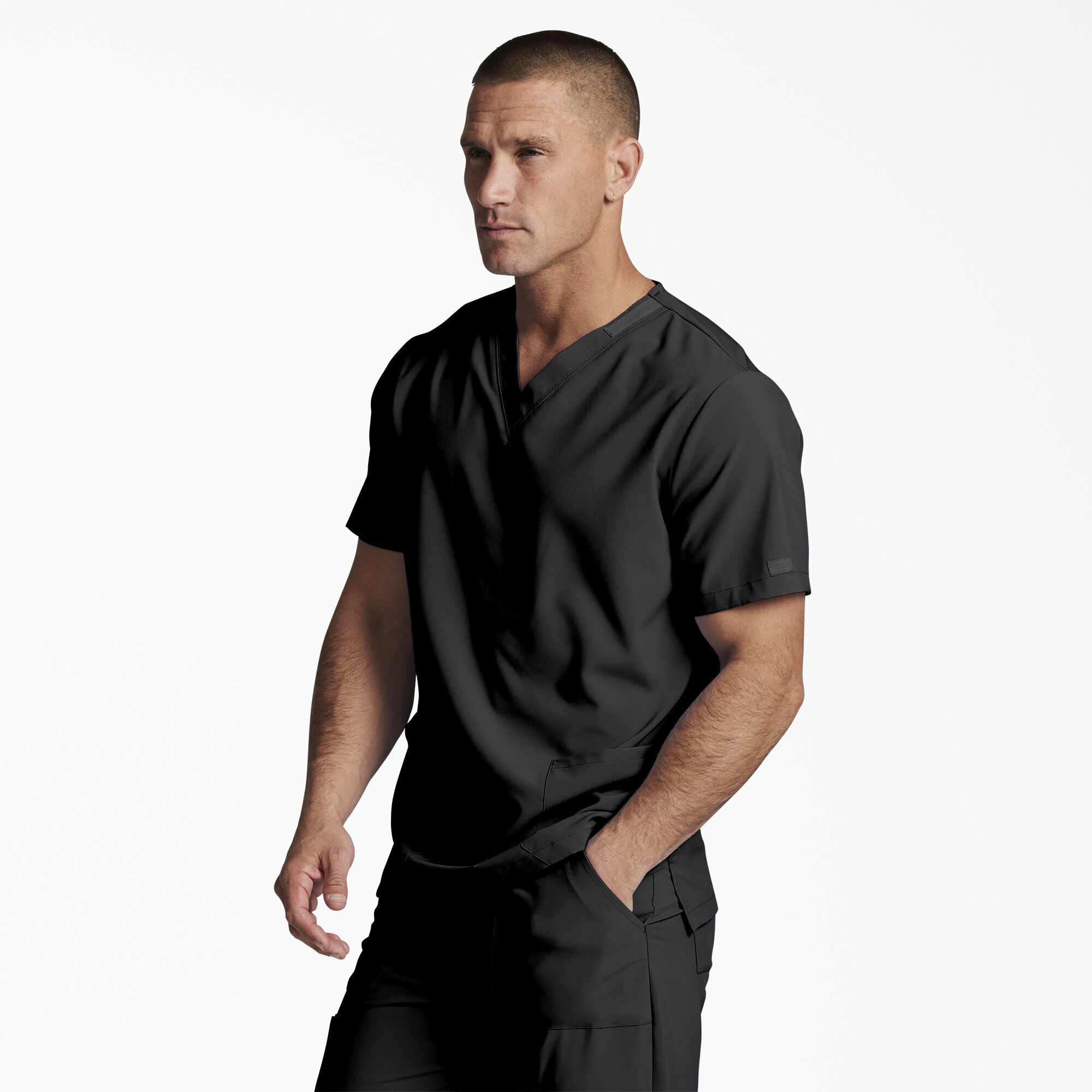 Unisex EDS Essentials V-Neck Scrub Top