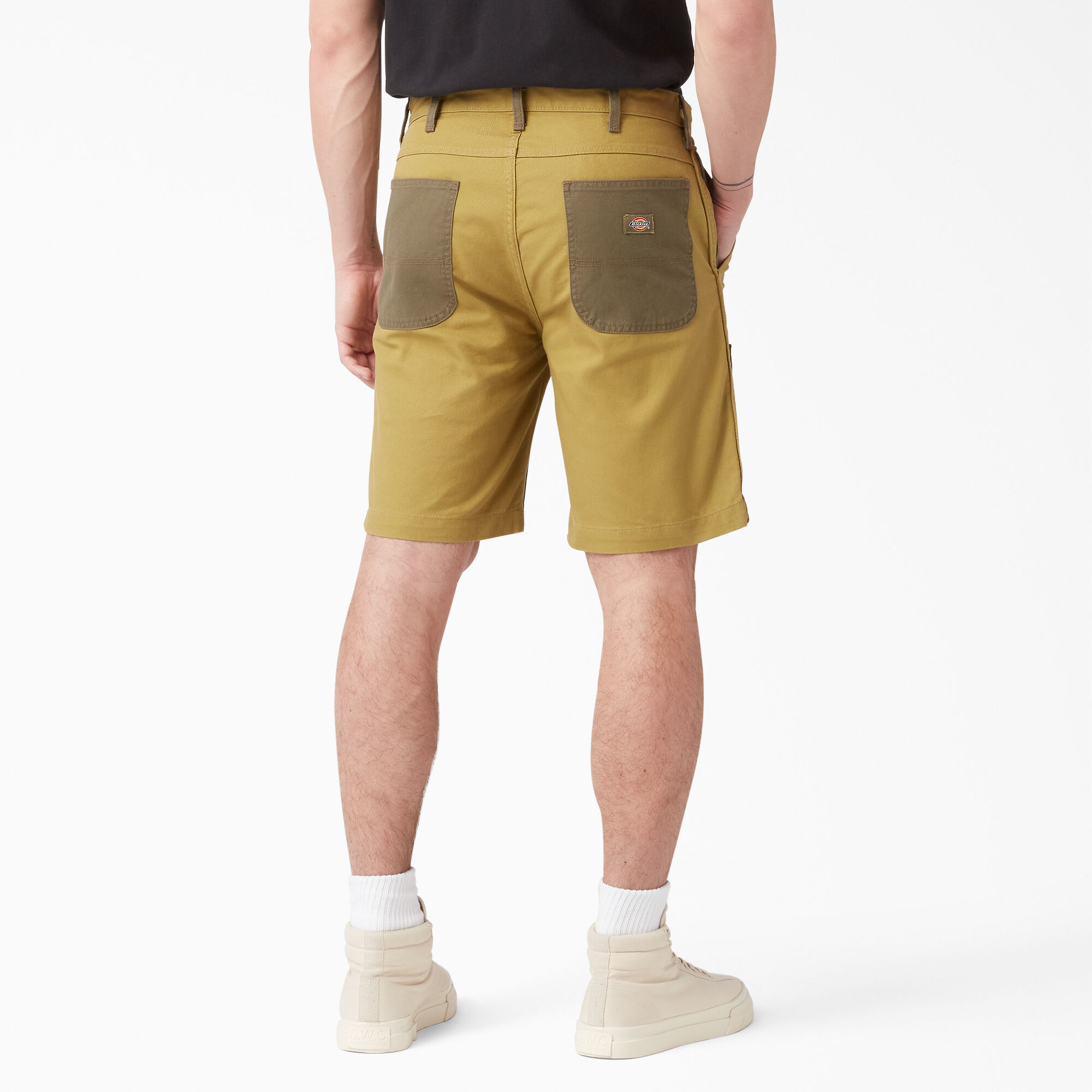 Regular Fit Contrast Chap Front Shorts, 9