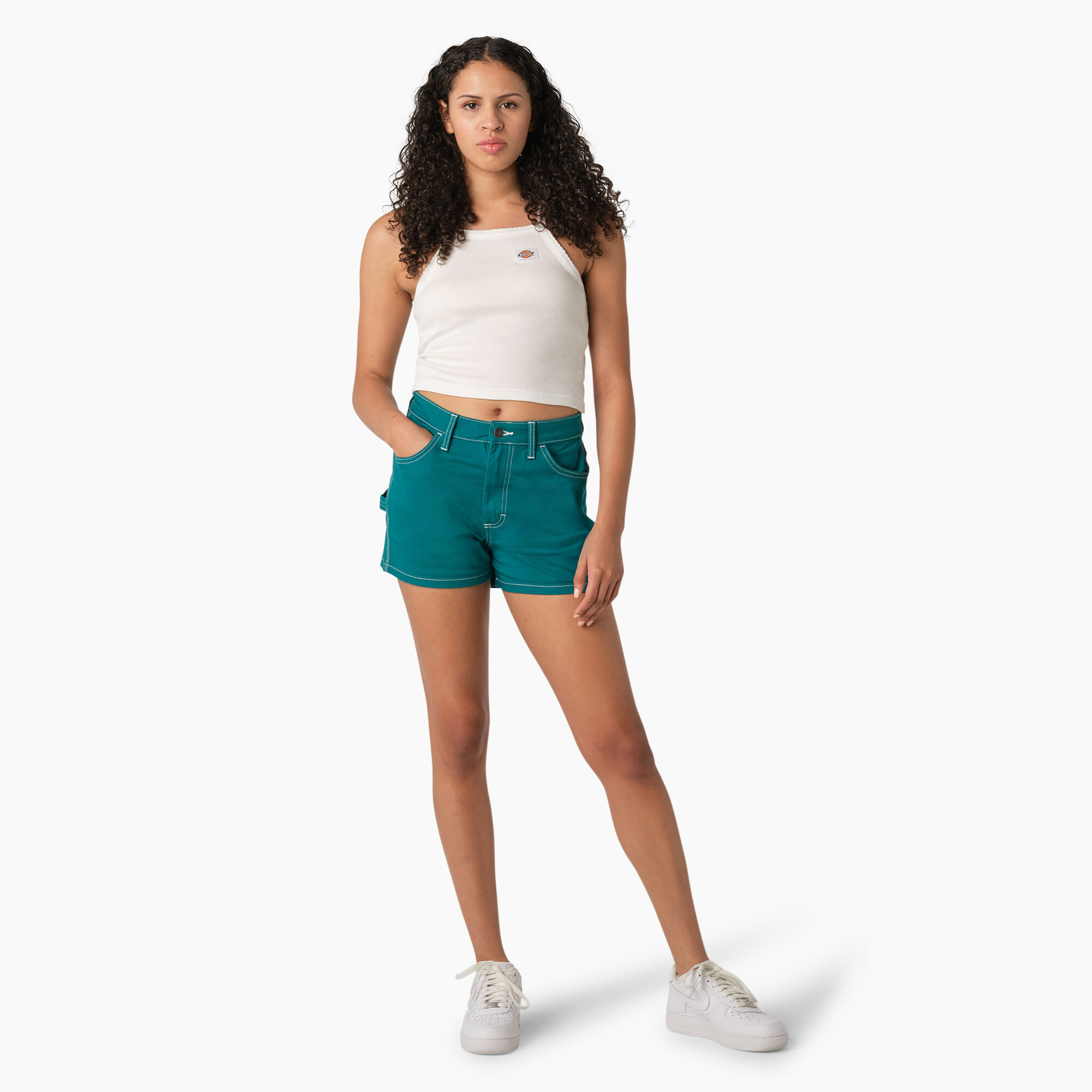 Women's Rib Knit Cropped Tank Top