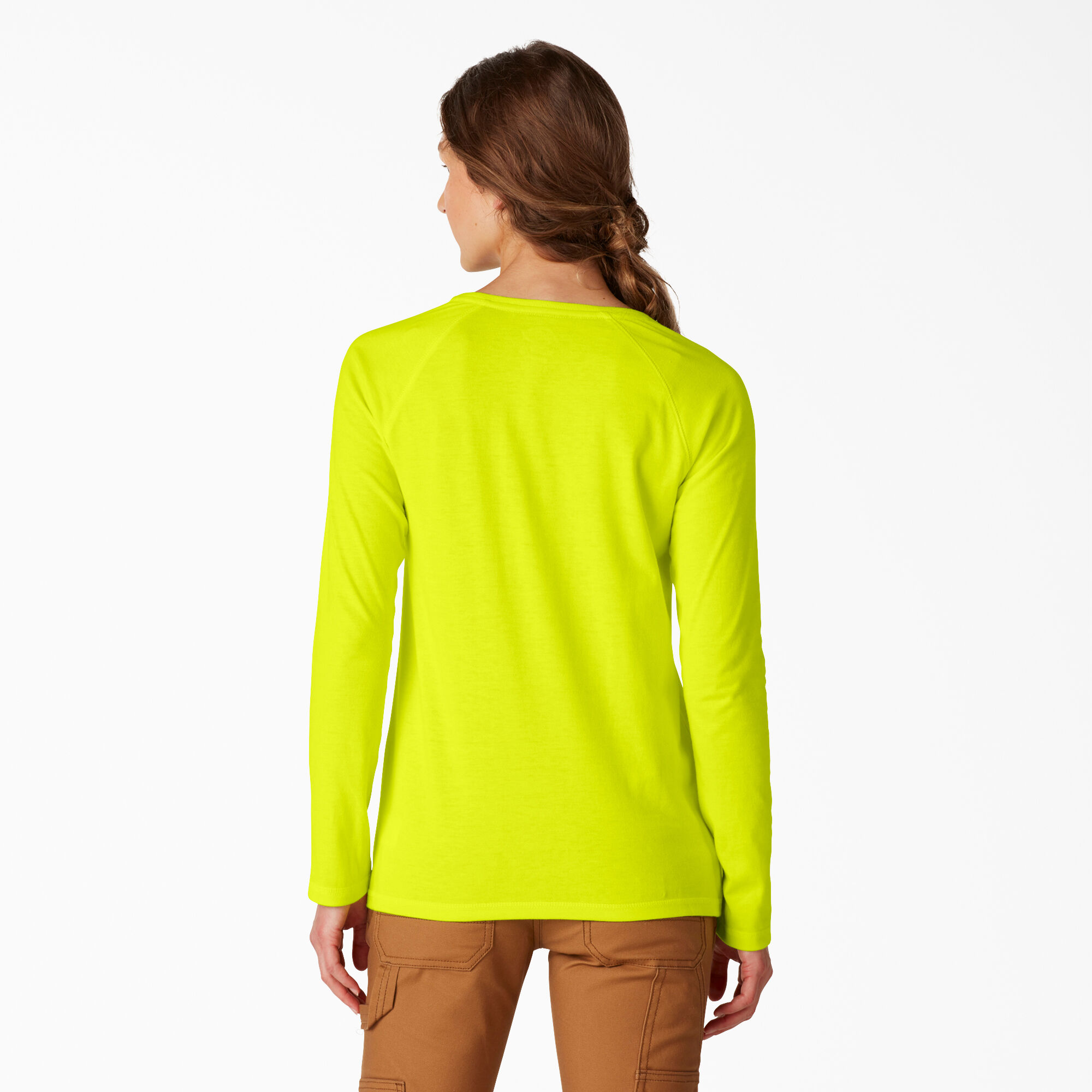 Women's Cooling Long Sleeve Pocket T-Shirt, Bright Yellow