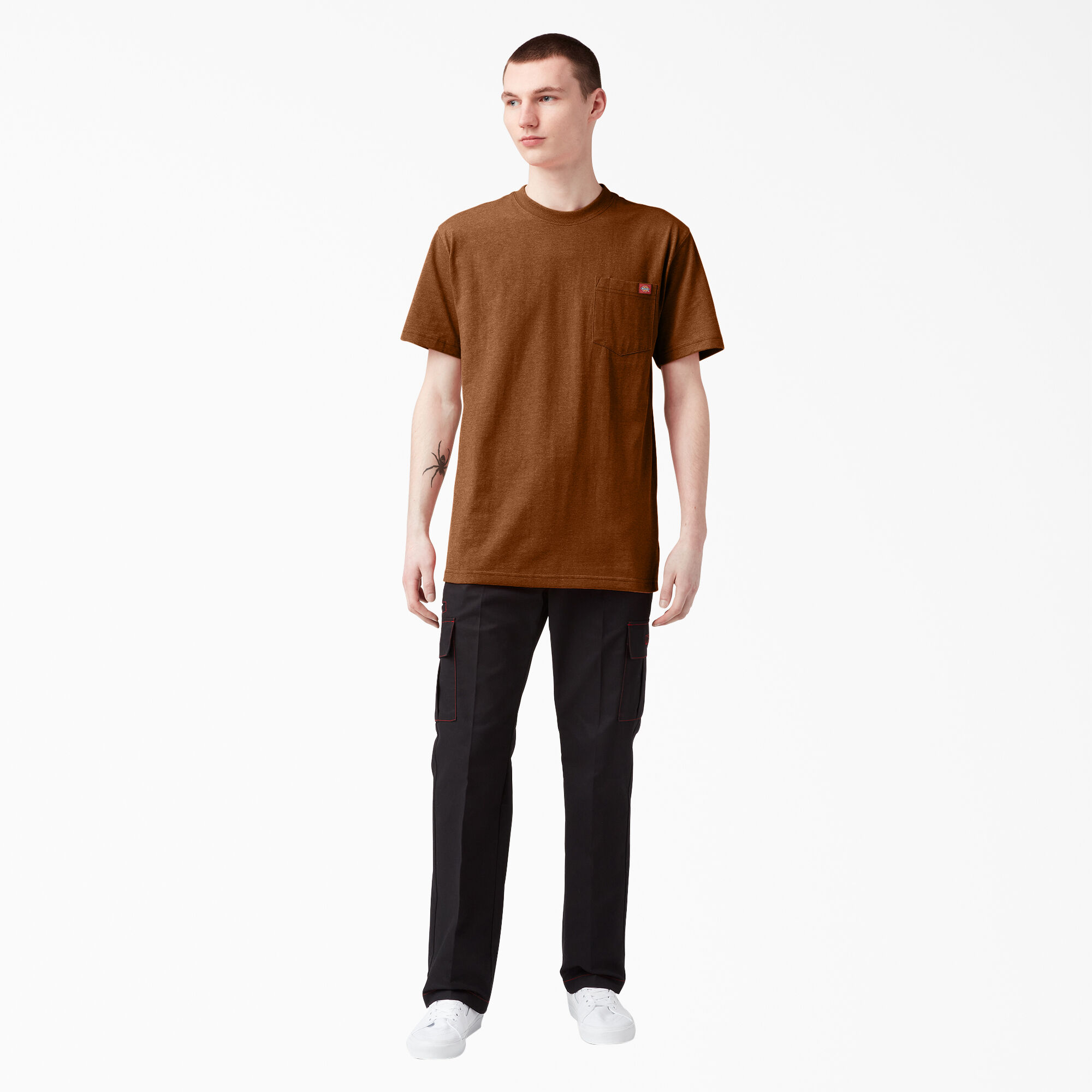 Heavyweight Heathered Short Sleeve Pocket T-Shirt