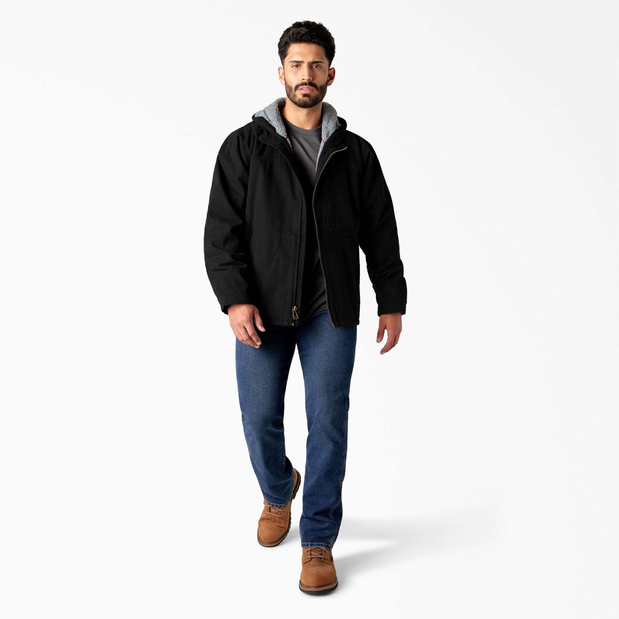 Duck Canvas High Pile Fleece Lined Jacket