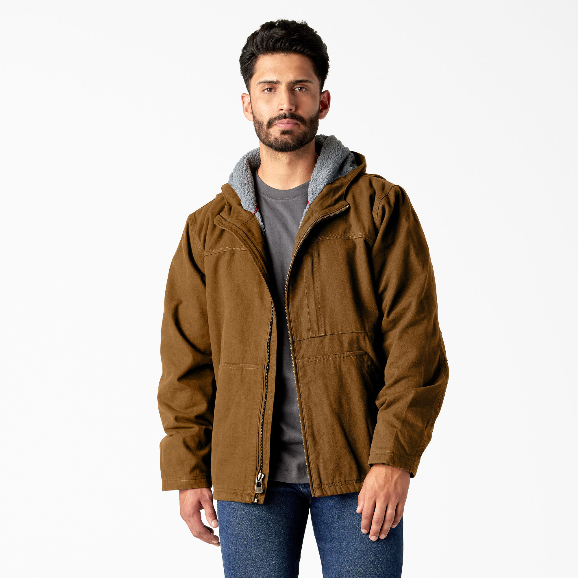 Duck Canvas High Pile Fleece Lined Jacket