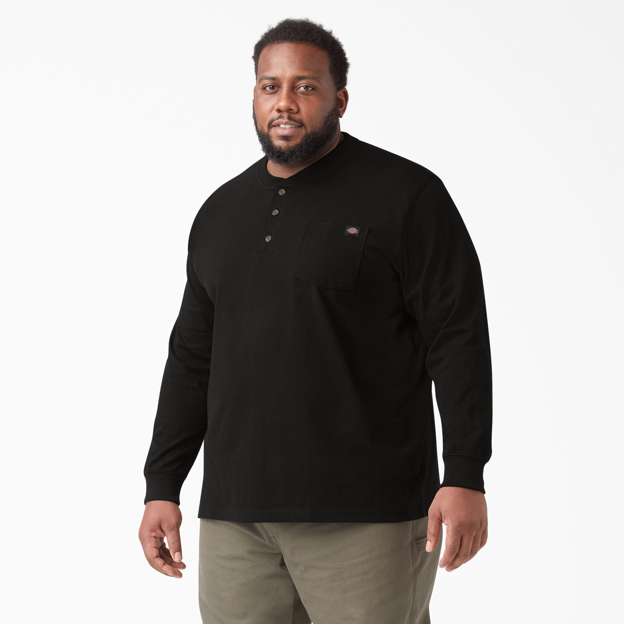 Heavyweight Long Sleeve Henley T-Shirt