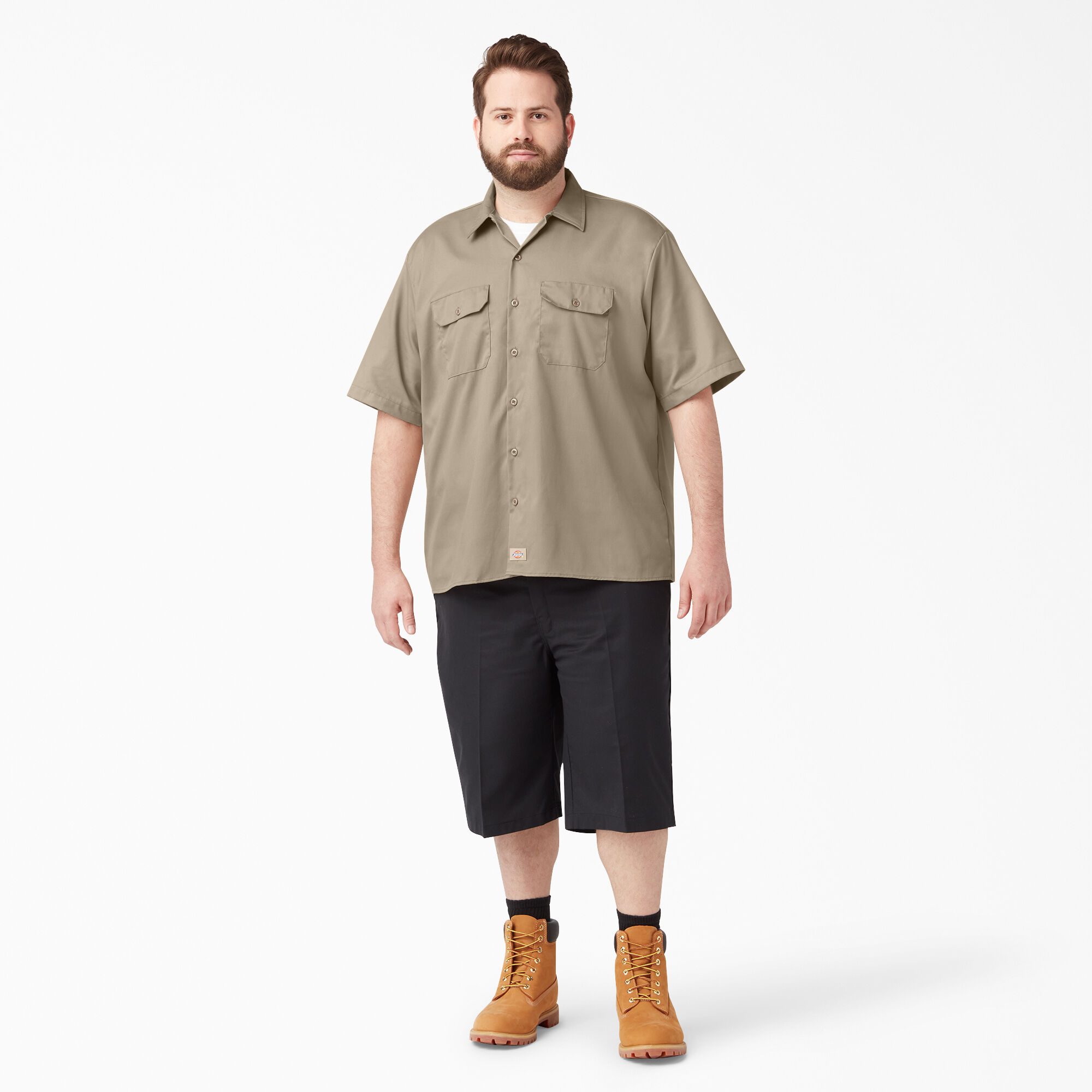 Relaxed Fit Short Sleeve Work Shirt
