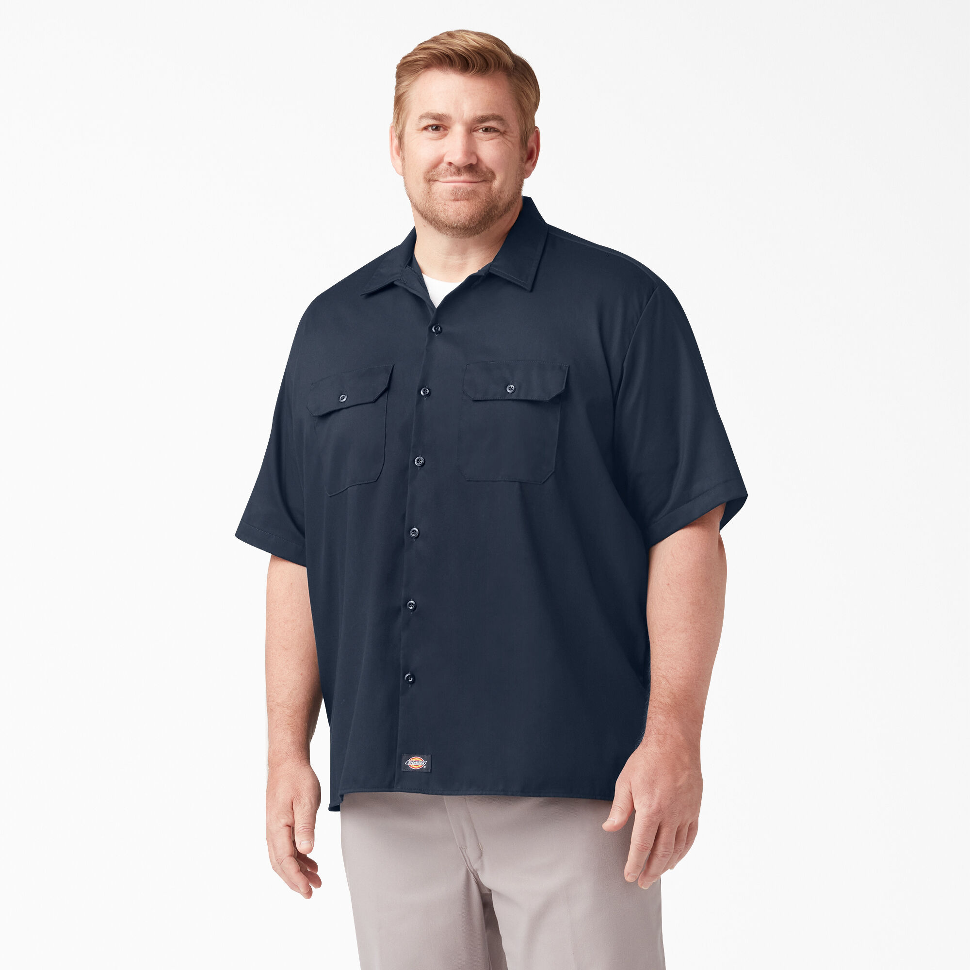Relaxed Fit Short Sleeve Work Shirt