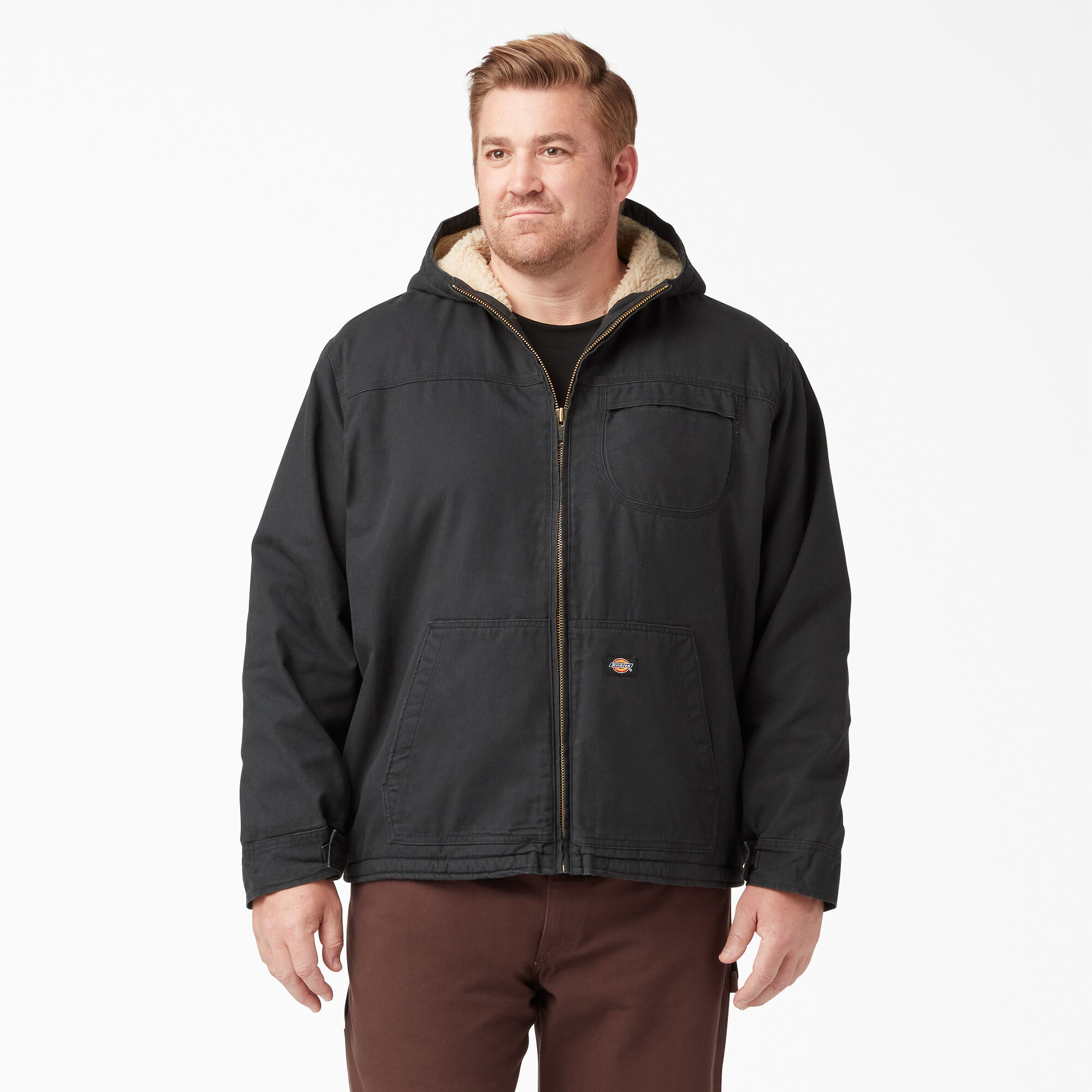 Duck High Pile Fleece Lined Hooded Jacket