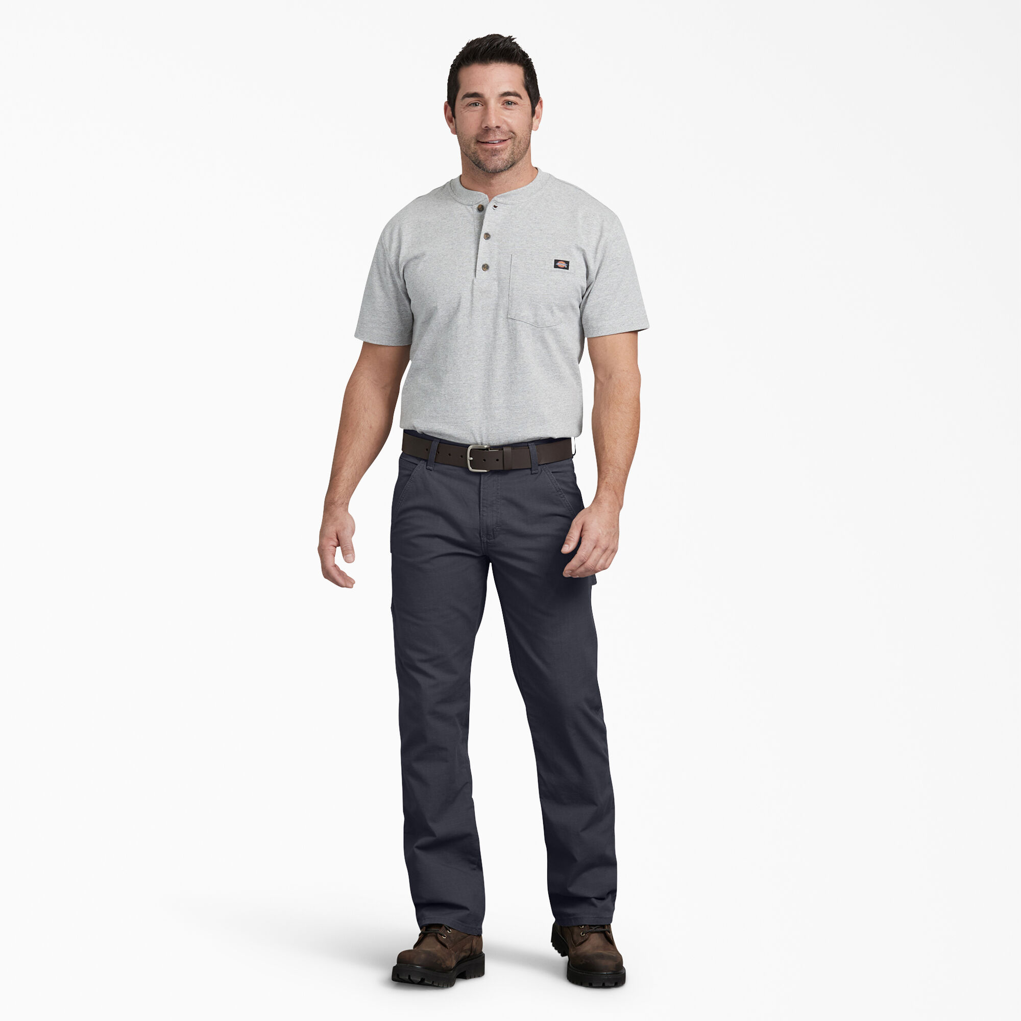 FLEX Regular Fit Ripstop Carpenter Pants, Rinsed Diesel Gray
