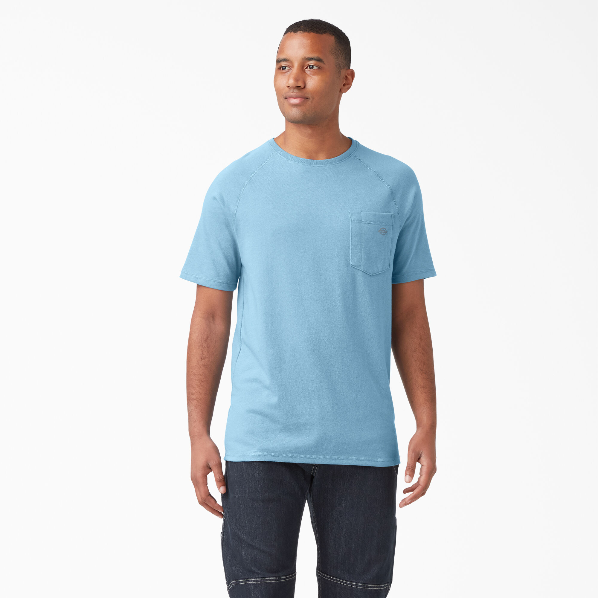 Cooling Short Sleeve Pocket T-Shirt, Dusty Blue