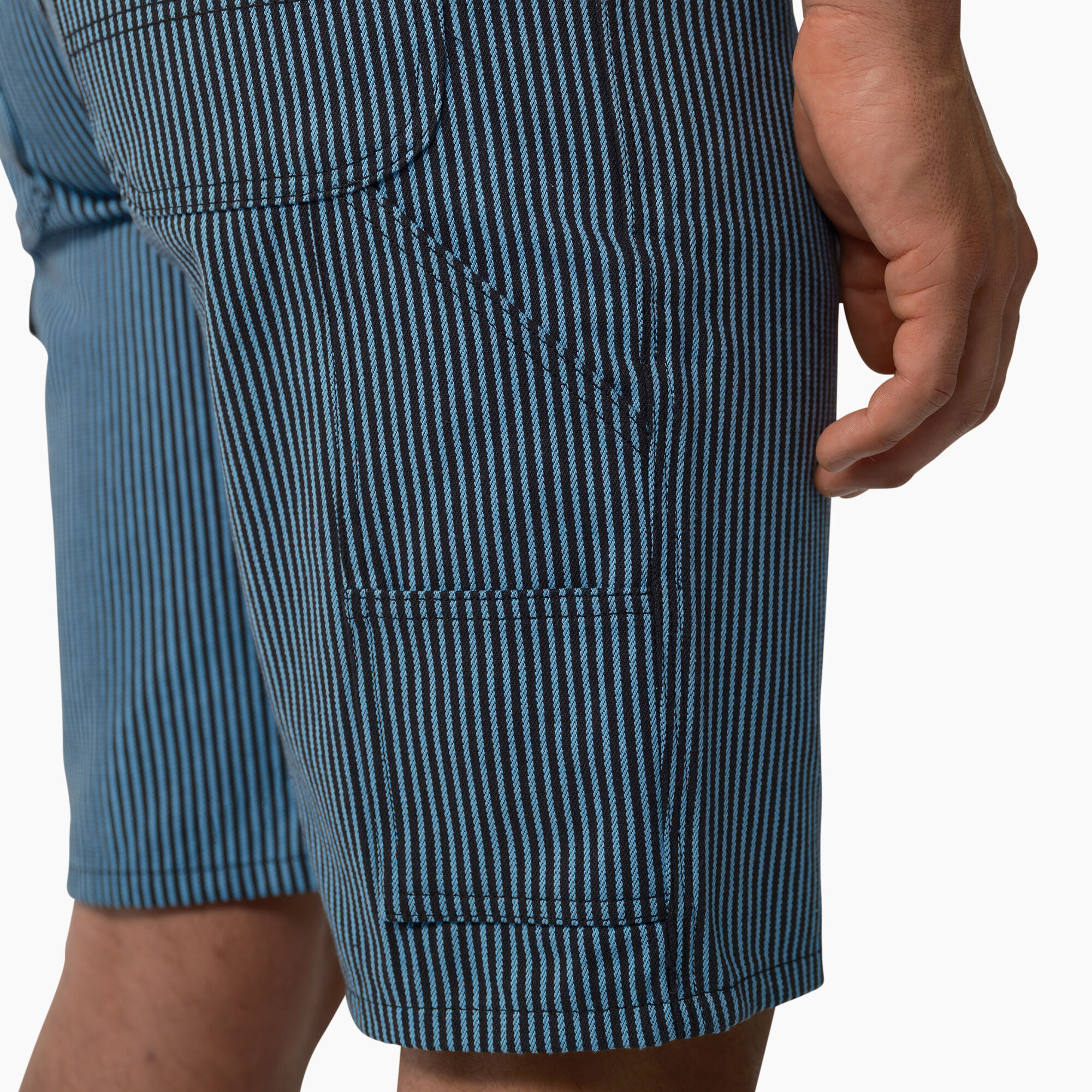 Hickory Stripe Carpenter Shorts, 11