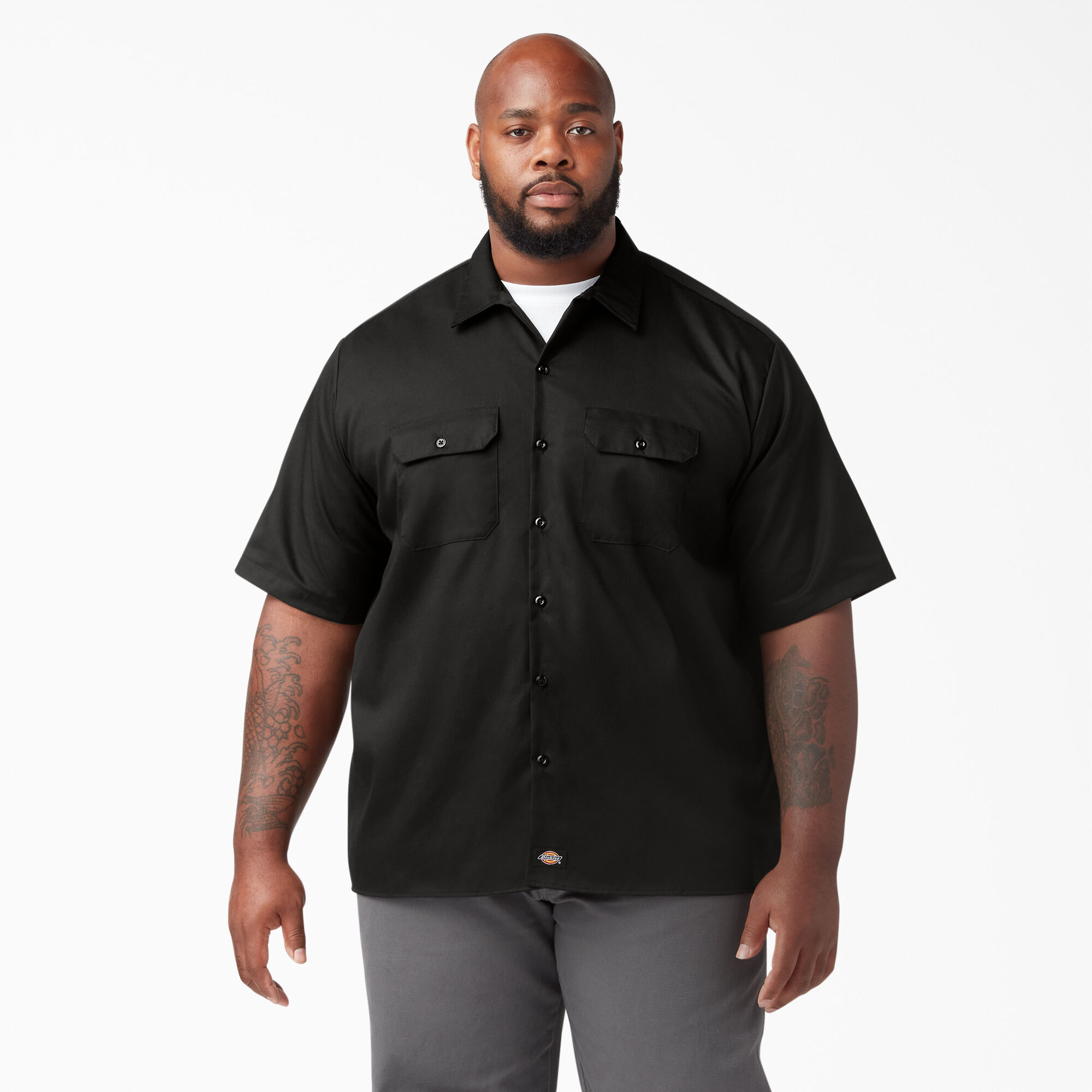 Relaxed Fit Short Sleeve Work Shirt