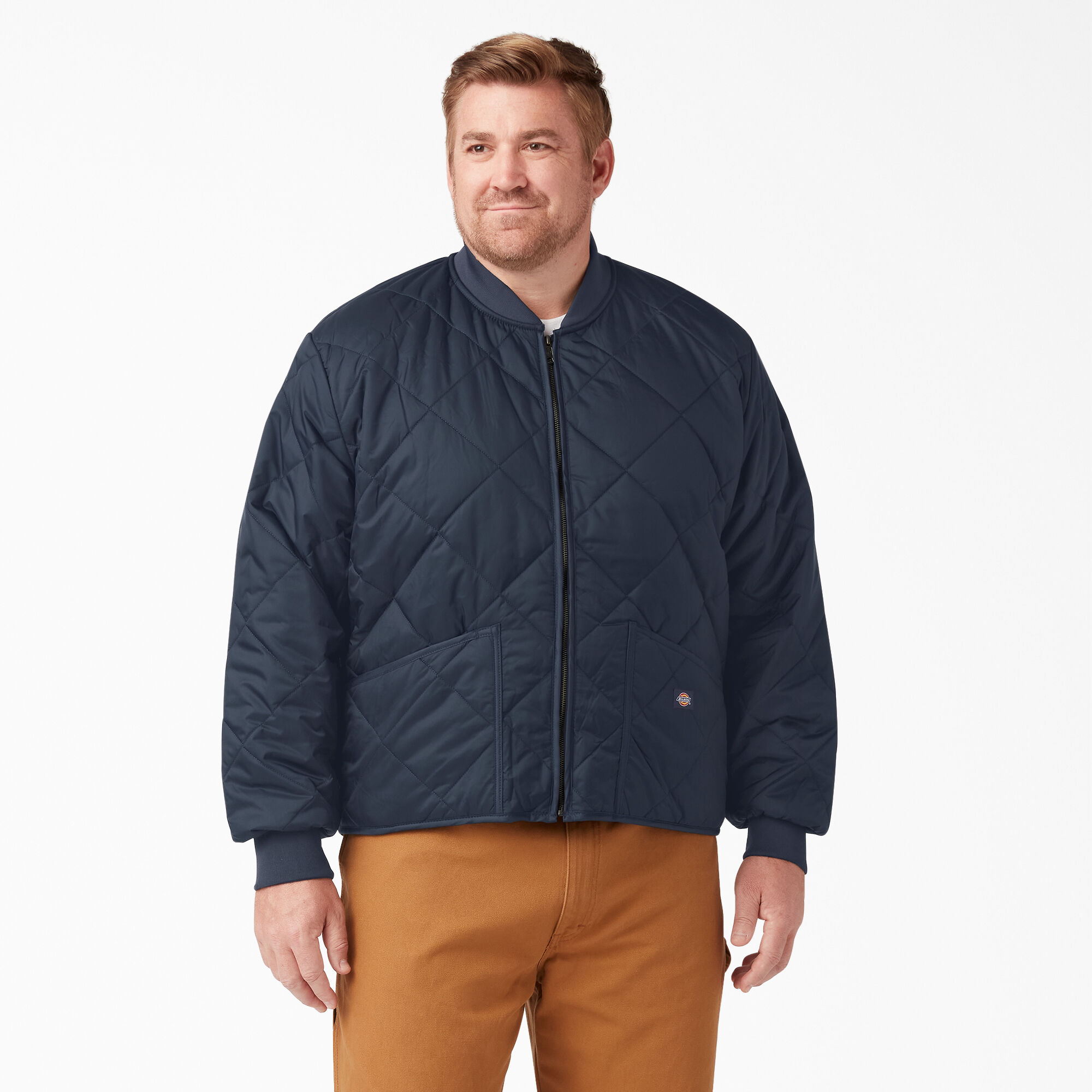 Diamond Quilted Jacket, Dark Navy
