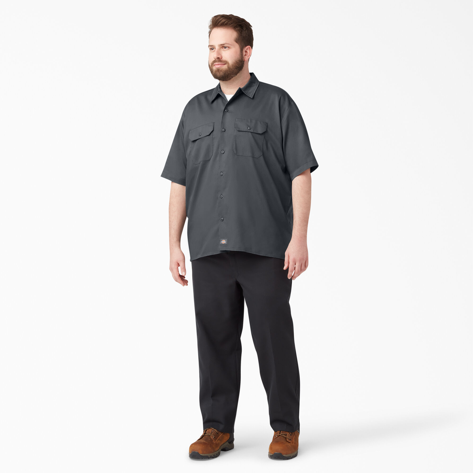 Relaxed Fit Short Sleeve Work Shirt