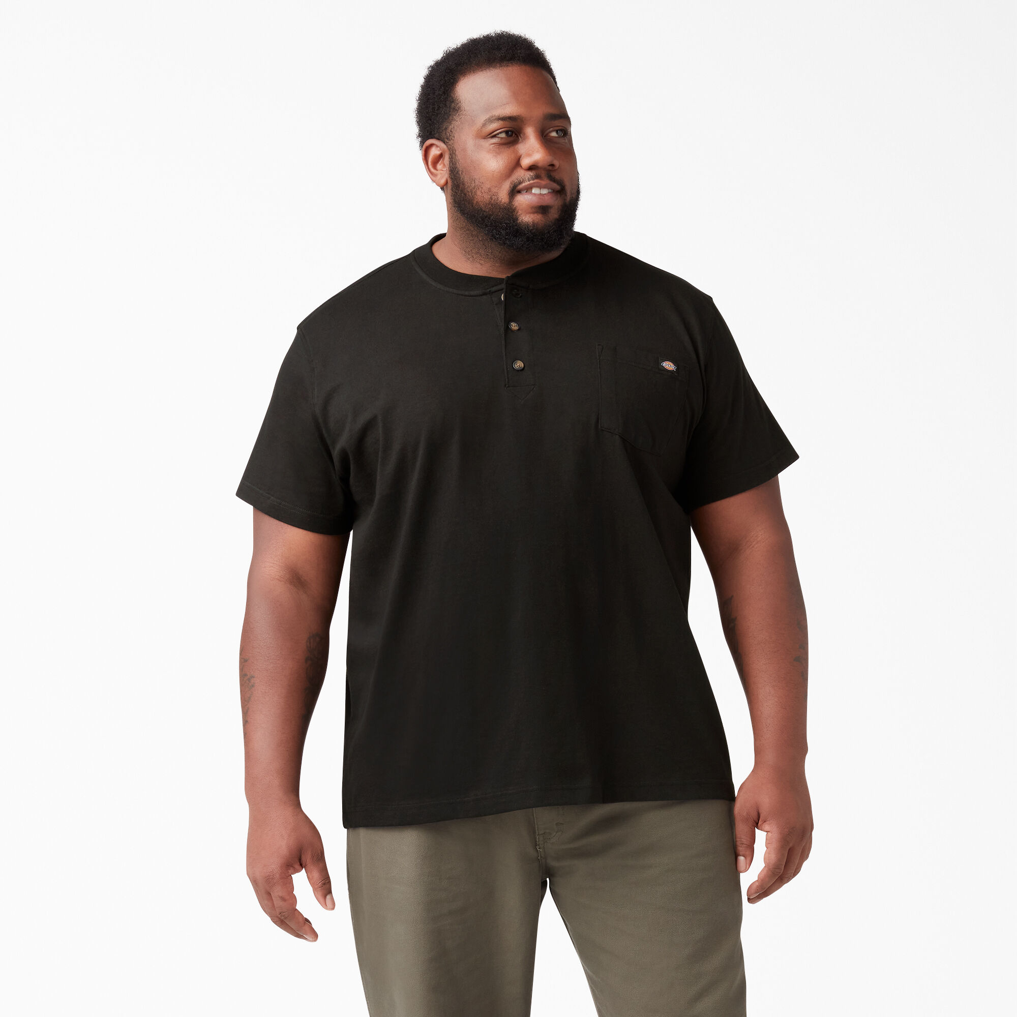 Heavyweight Short Sleeve Henley T-Shirt