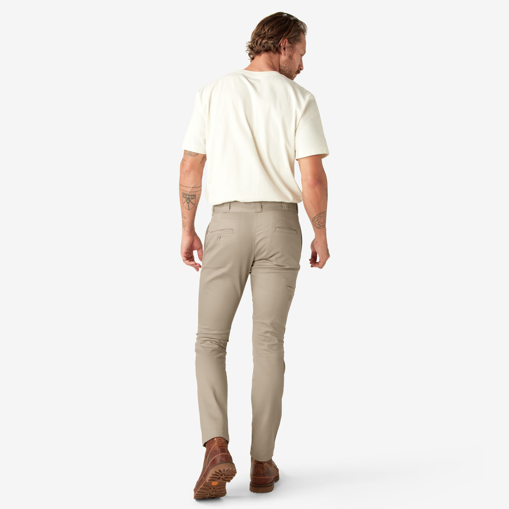 Skinny Fit Double Knee Work Pants