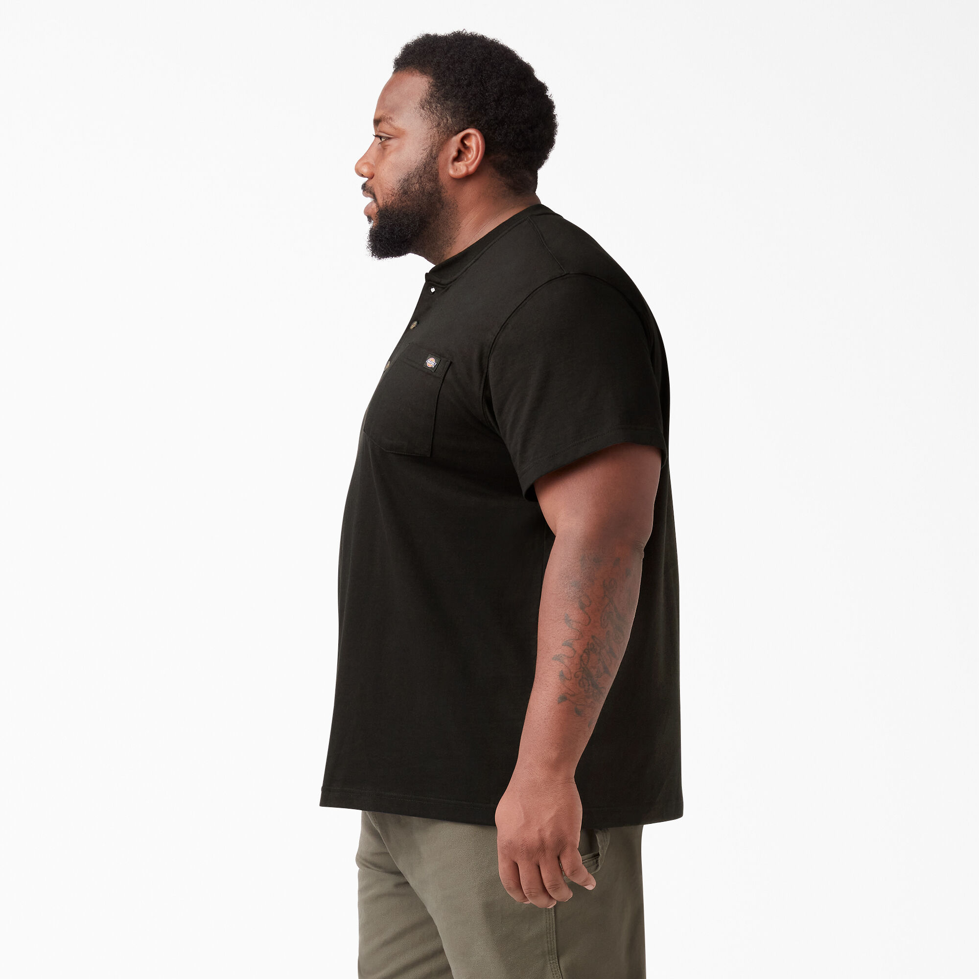 Heavyweight Short Sleeve Henley T-Shirt
