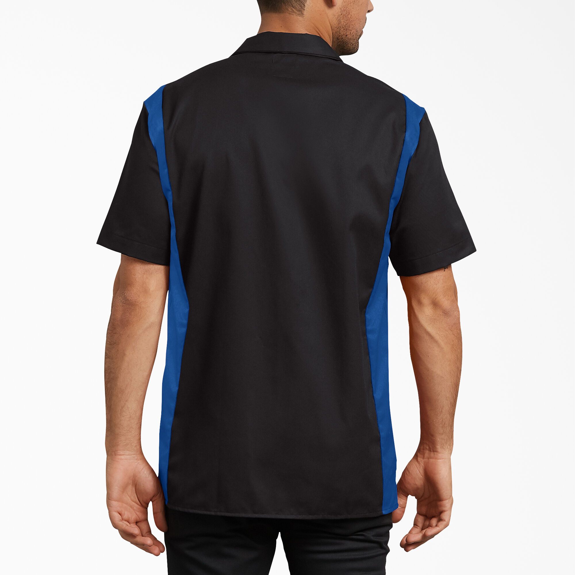 Two-Tone Short Sleeve Work Shirt