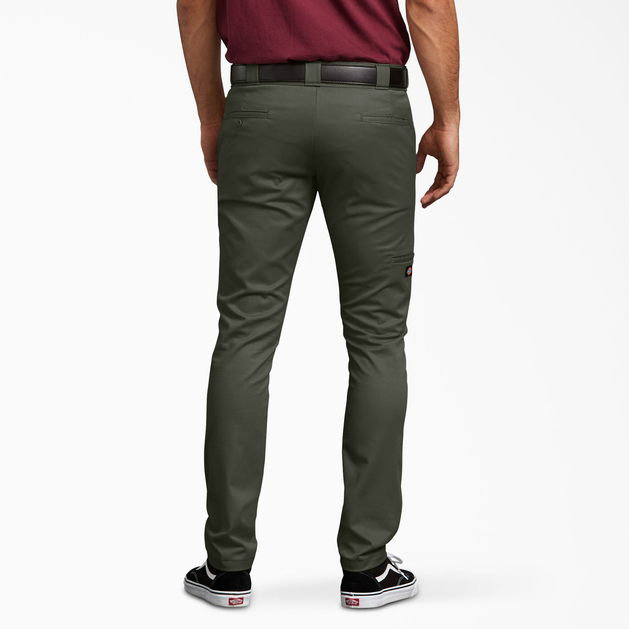 Skinny Fit Double Knee Work Pants