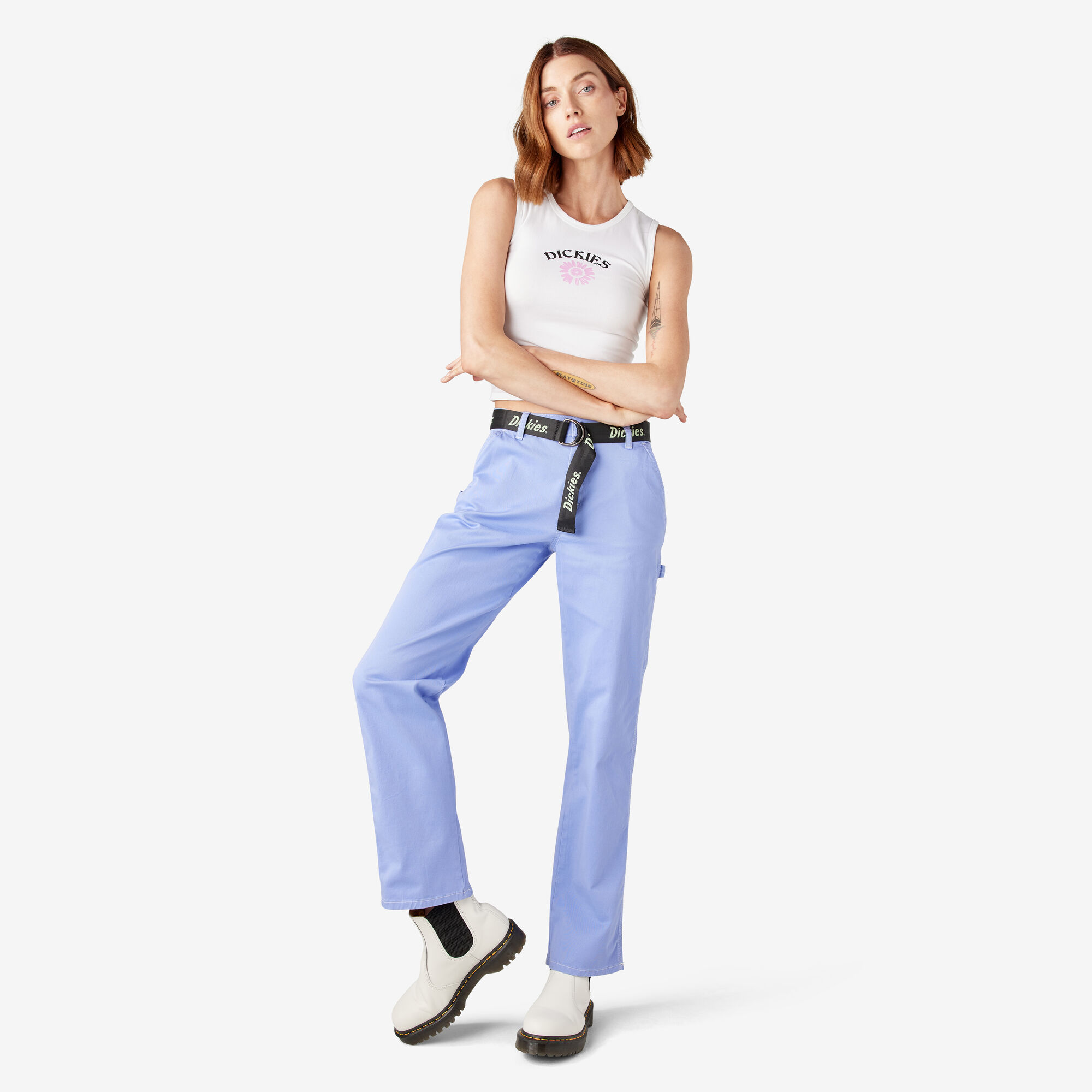 Women's Relaxed Fit Carpenter Pants, Jacaranda