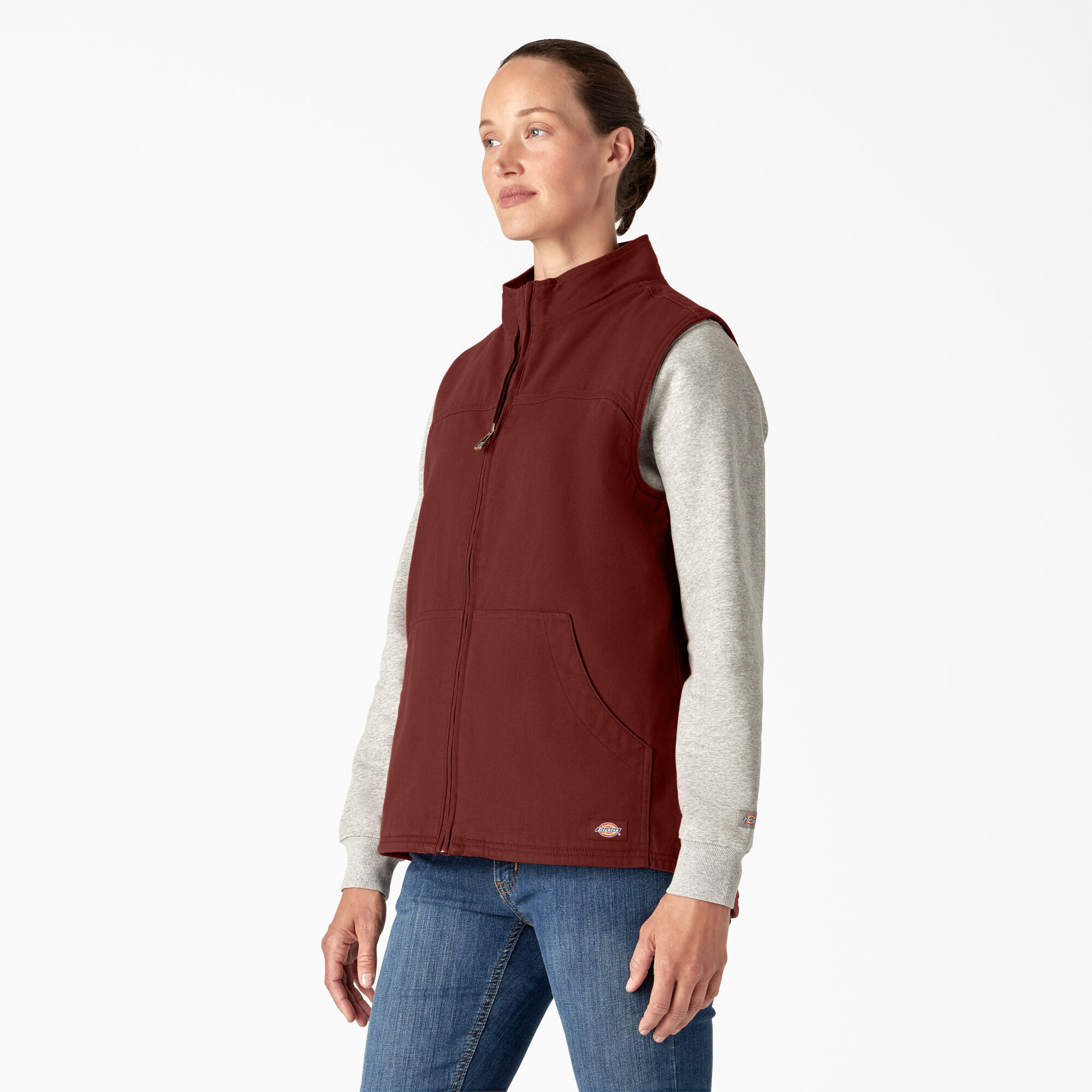 Women's Fleece Lined Duck Canvas Vest