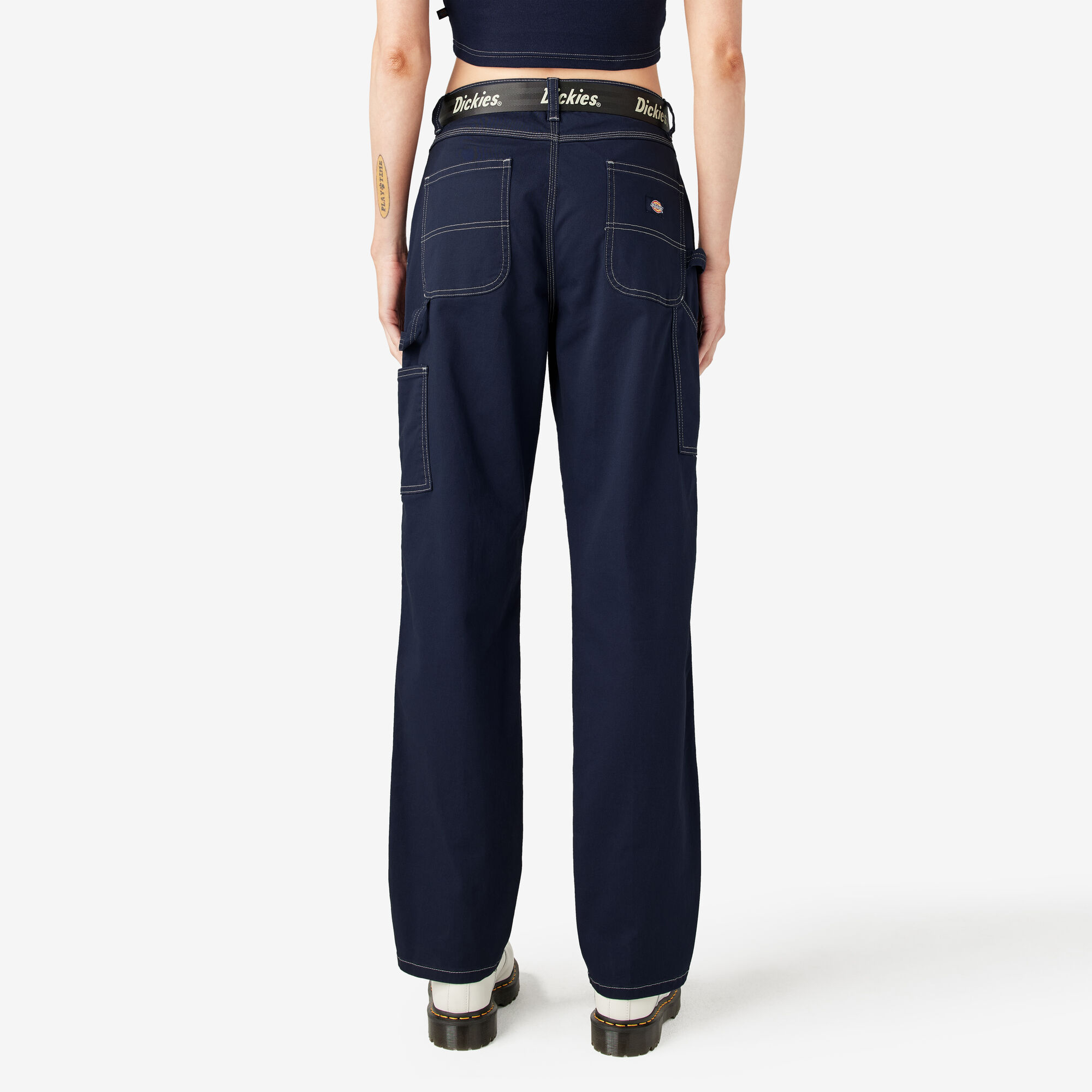 Women's Relaxed Fit Carpenter Pants, Ink Navy