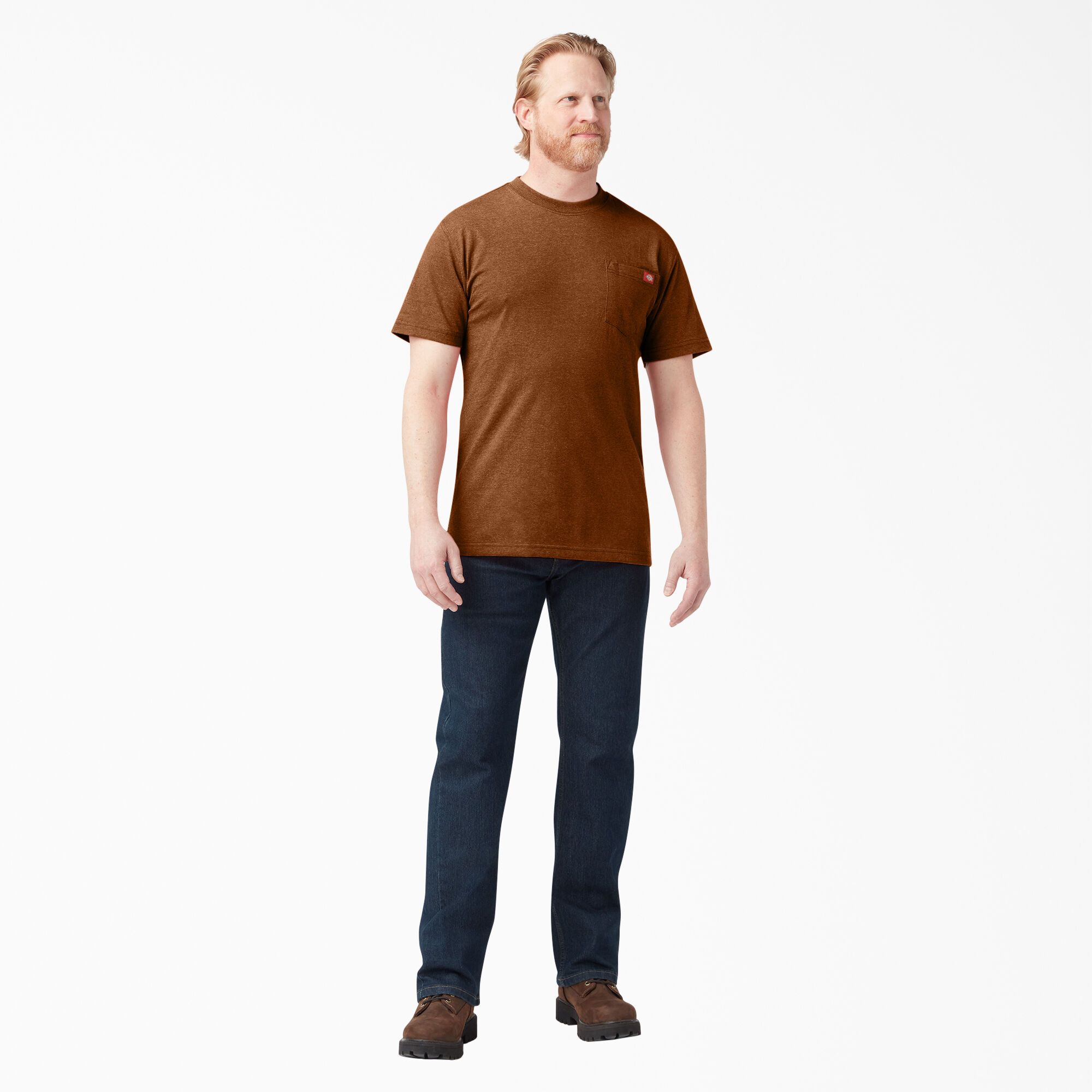 Heavyweight Heathered Short Sleeve Pocket T-Shirt