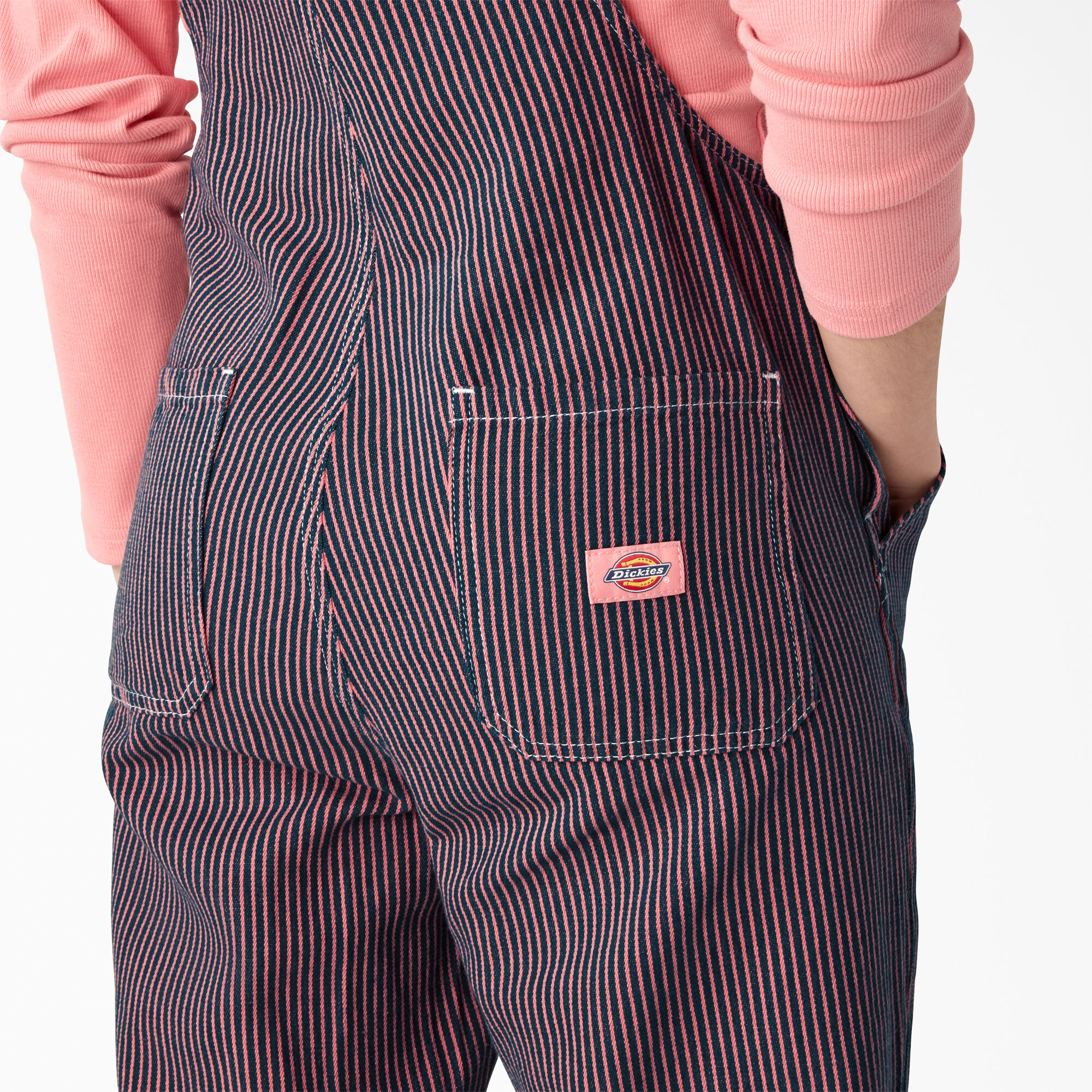 Women’s Regular Fit Hickory Stripe Bib Overalls