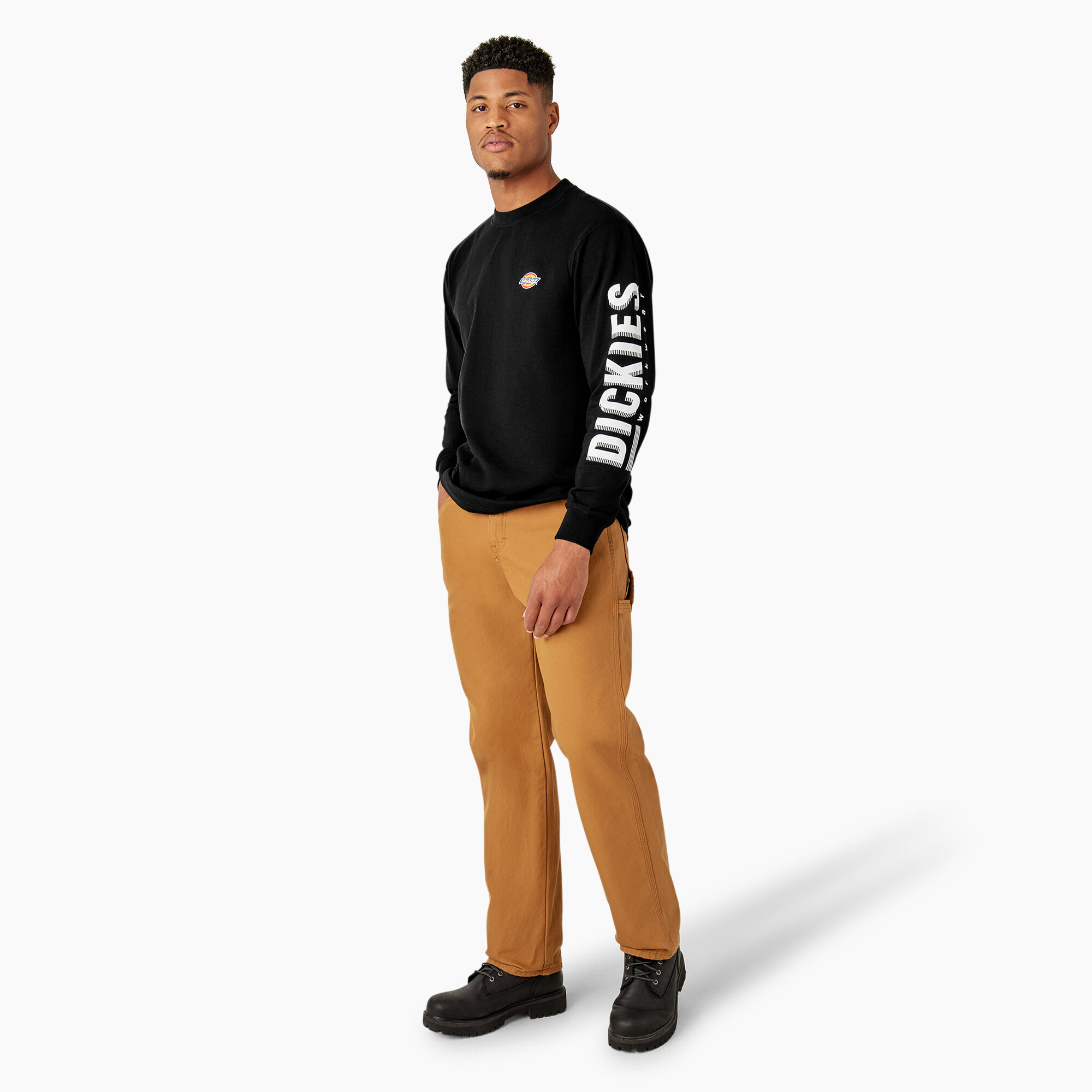 Long Sleeve Workwear Graphic T-Shirt