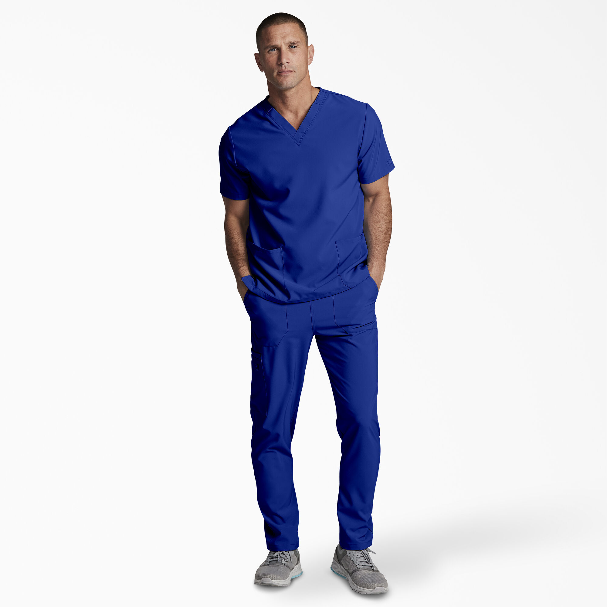 Unisex EDS Essentials V-Neck Scrub Top