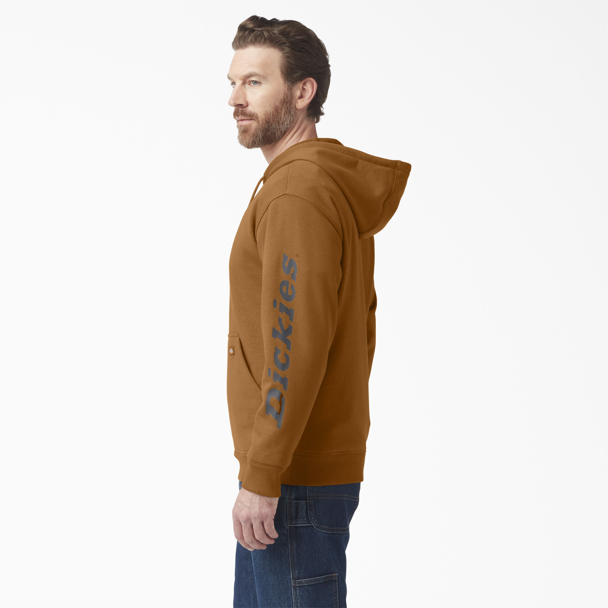 Water Repellent Logo Sleeve Hoodie