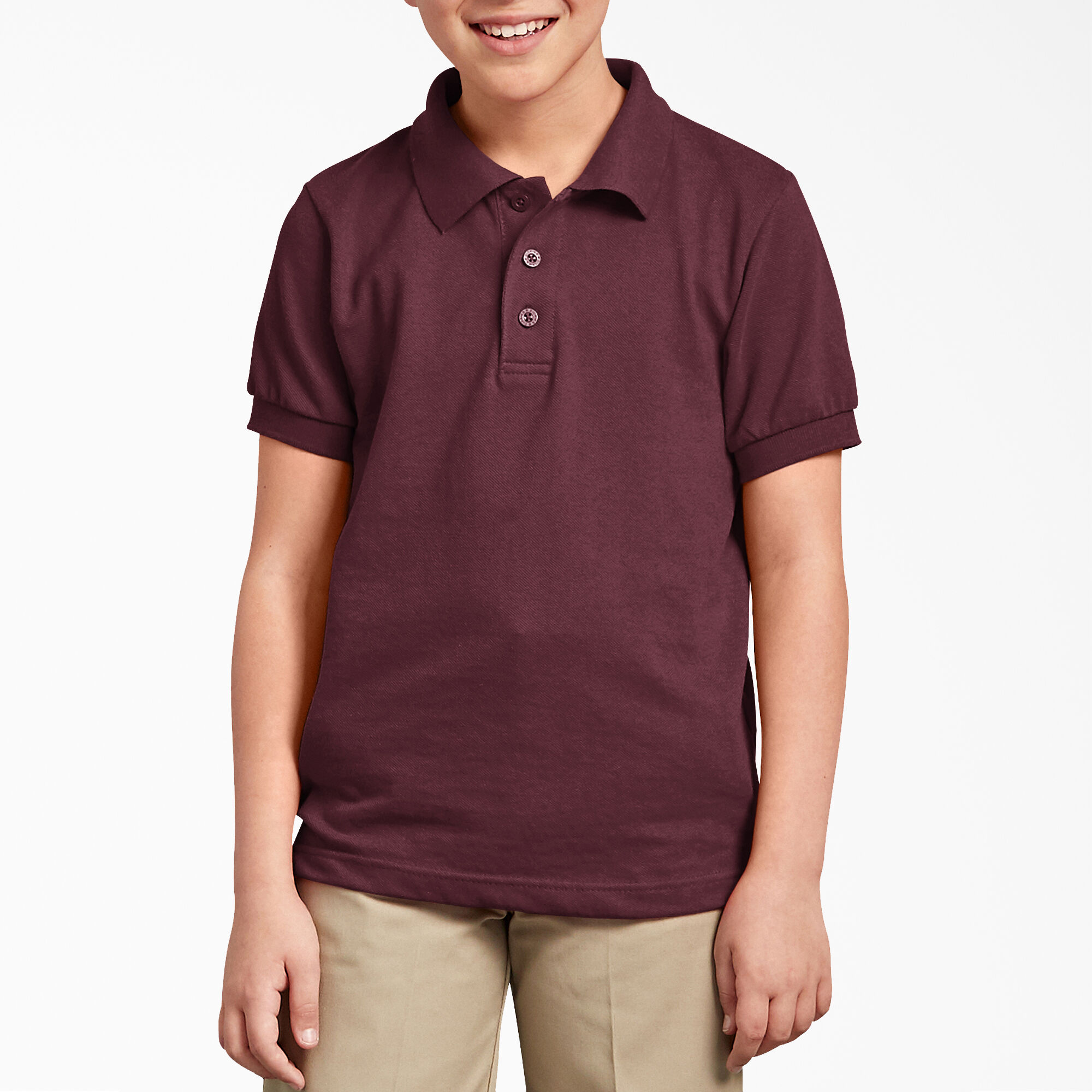 Kids' Piqué Short Sleeve Polo, 4-20