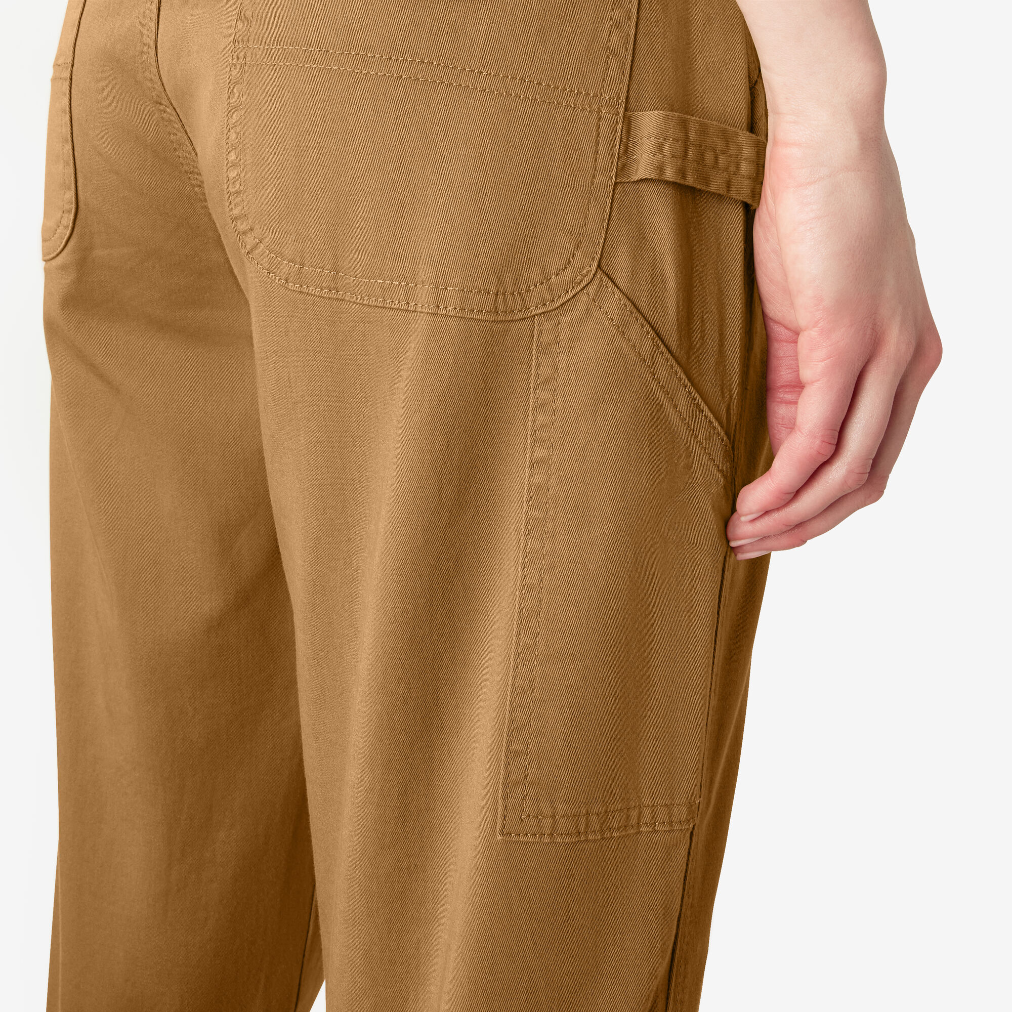 Women's Relaxed Fit Carpenter Pants, Brown Duck