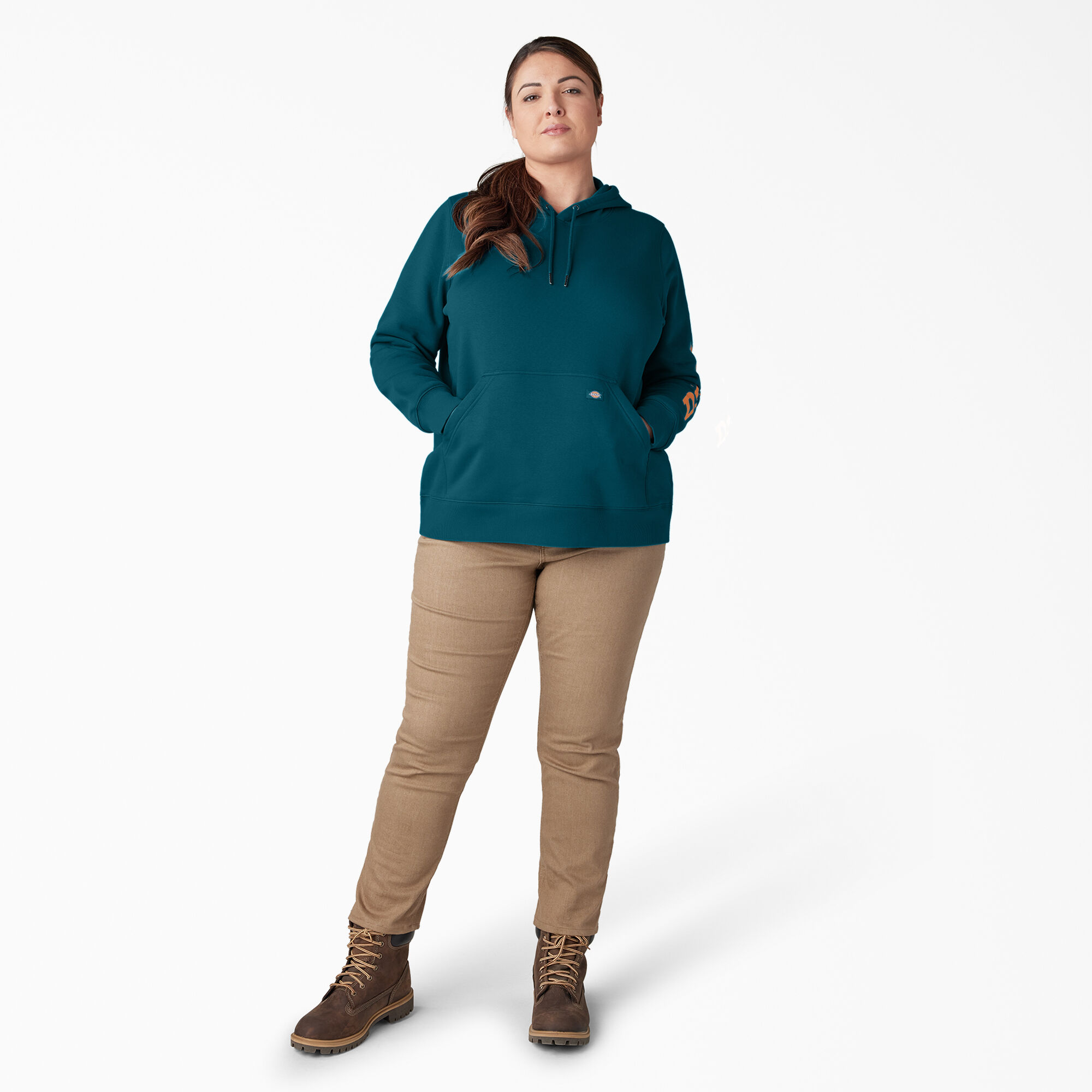 Women's Plus Heavyweight Logo Sleeve Pullover