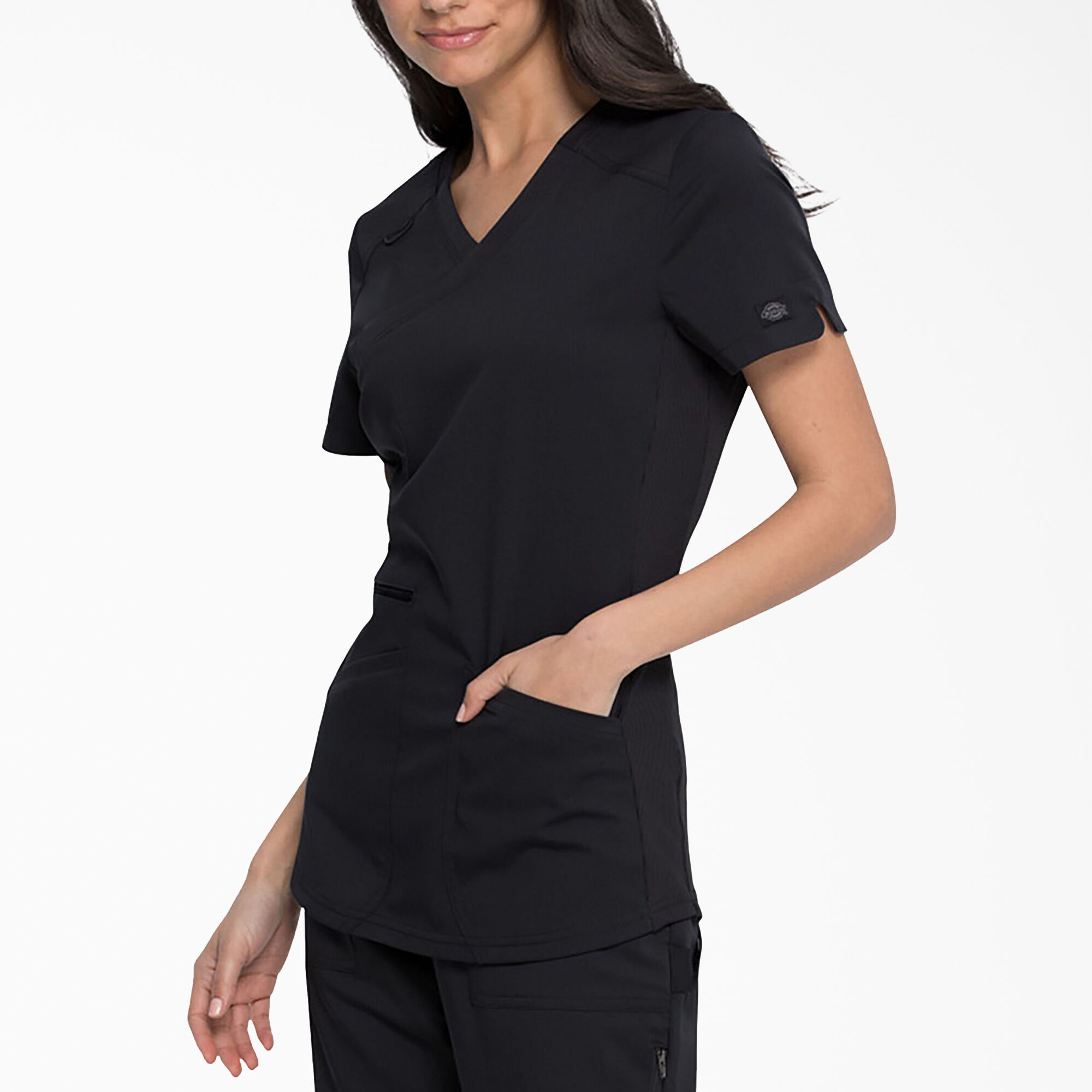 Women's Balance Mock Wrap Scrub Top