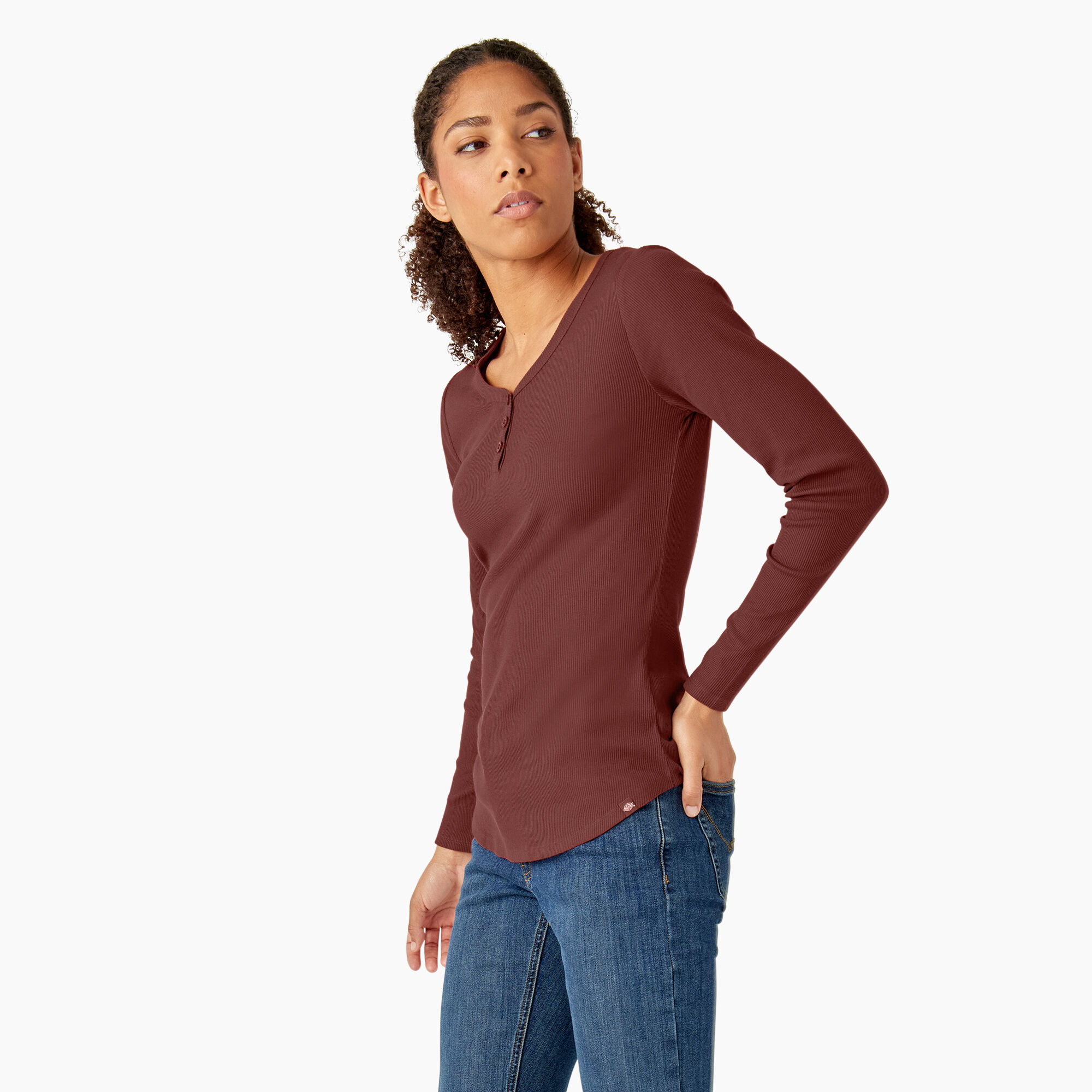 Women's Henley Long Sleeve Shirt