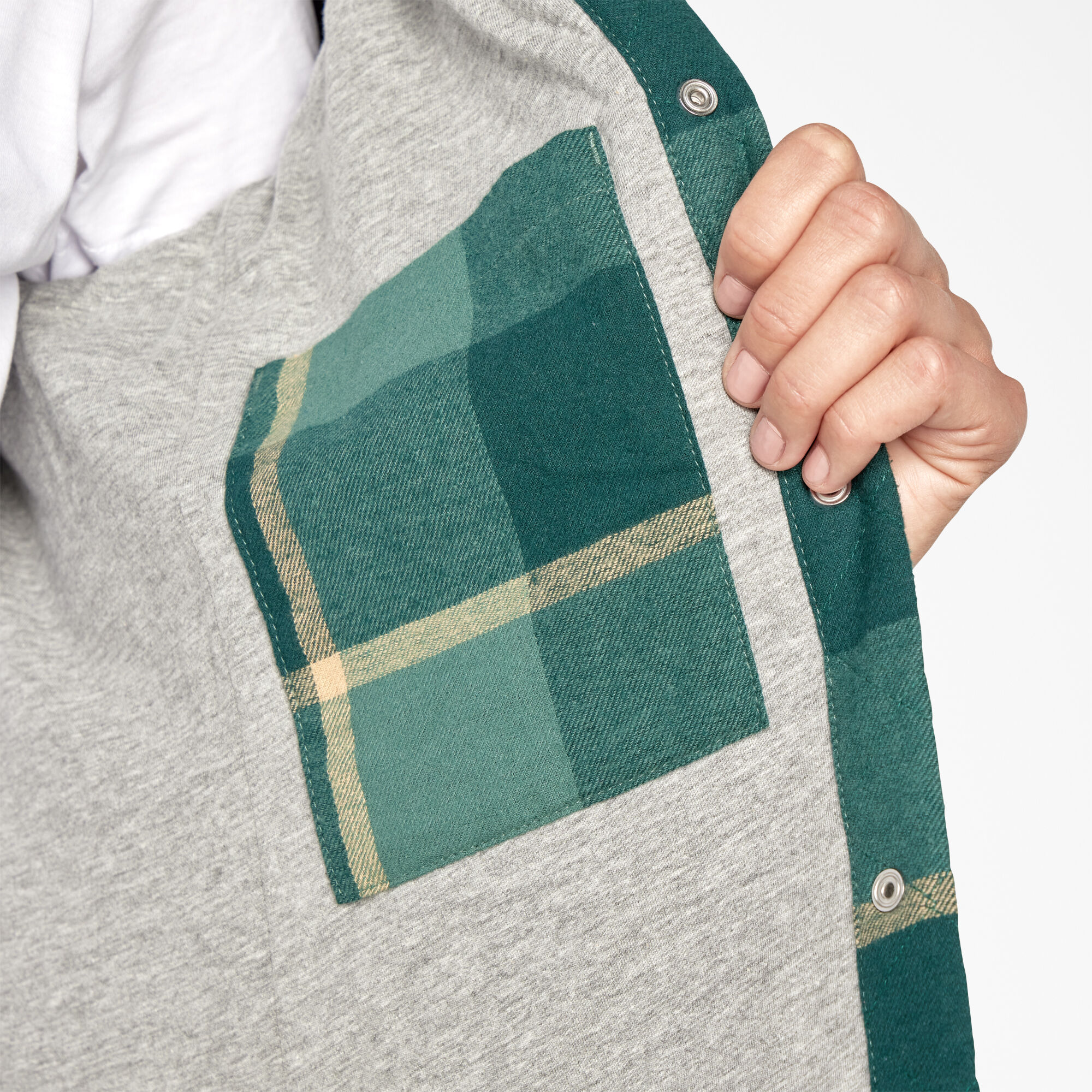 Women’s Flannel Hooded Shirt Jacket