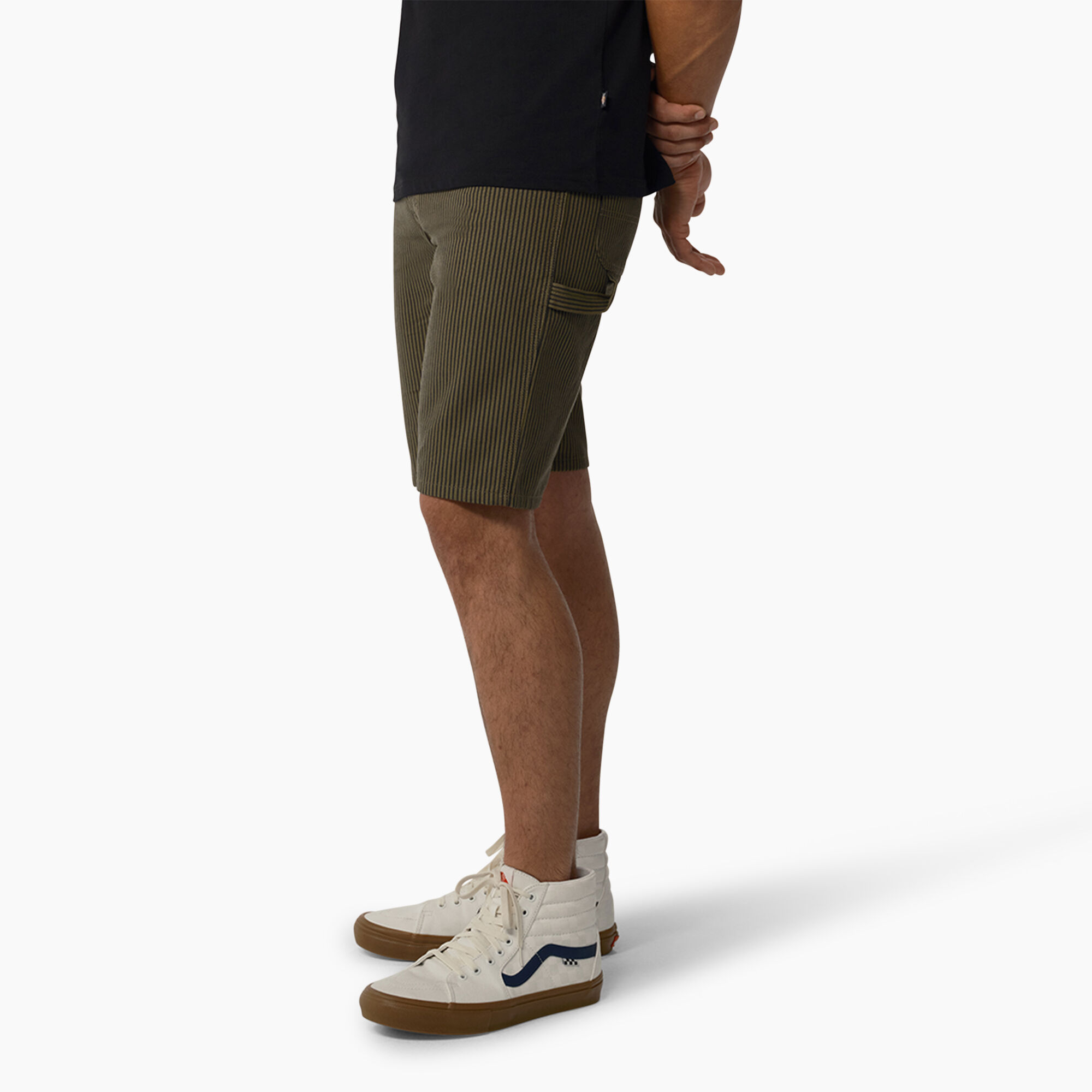 Hickory Stripe Carpenter Shorts, 11