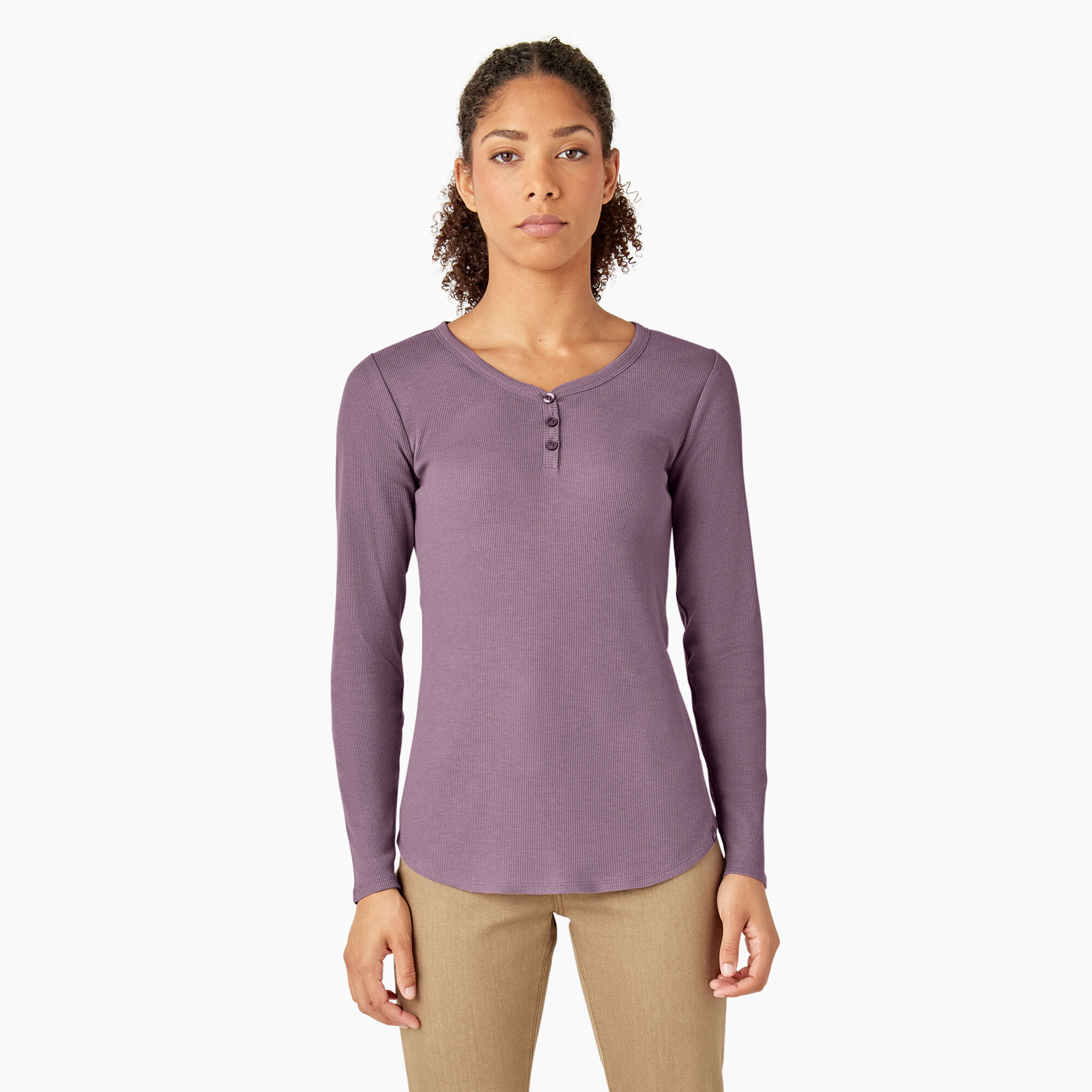 Women's Henley Long Sleeve Shirt