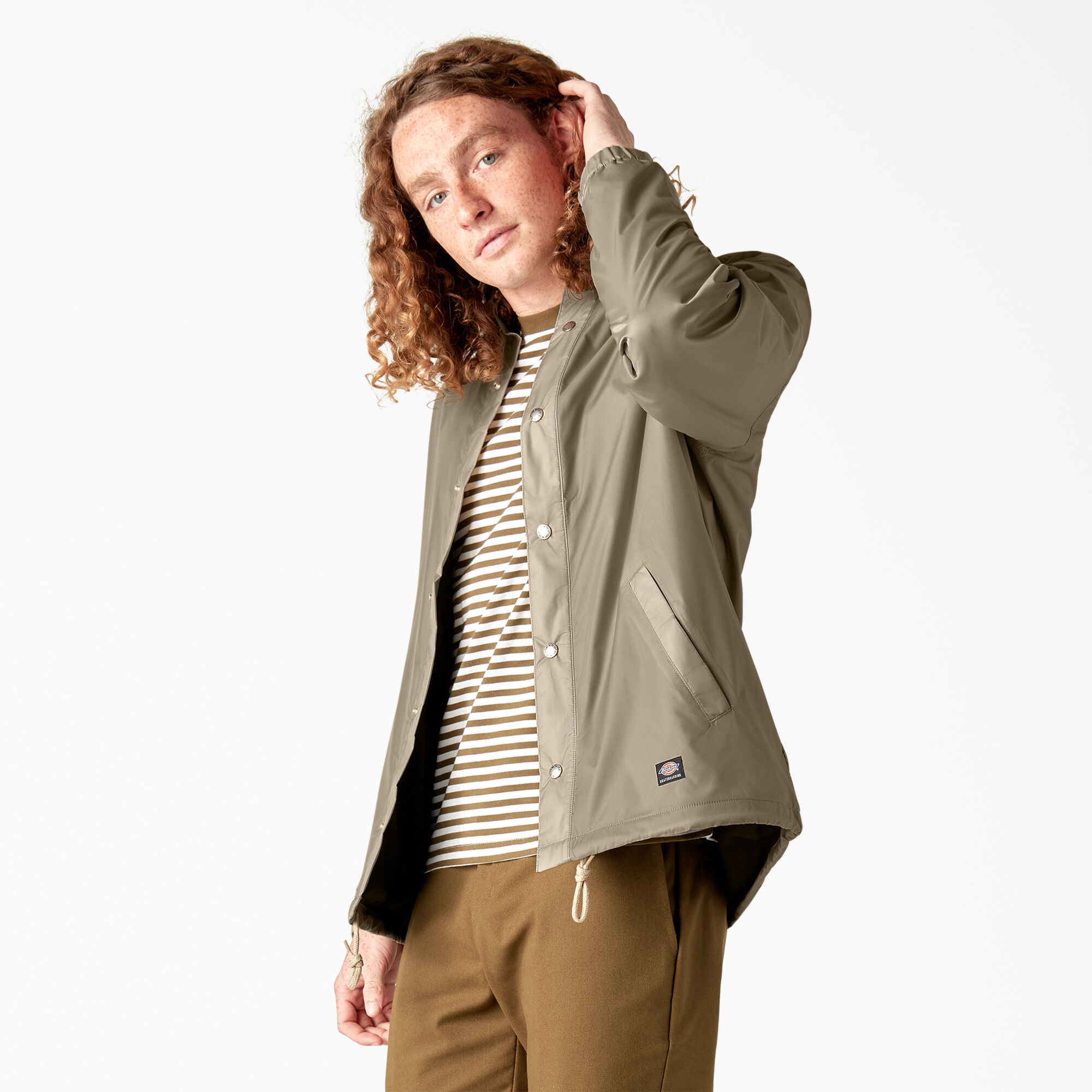 Dickies Skateboarding Coaches Jacket, Desert Sand