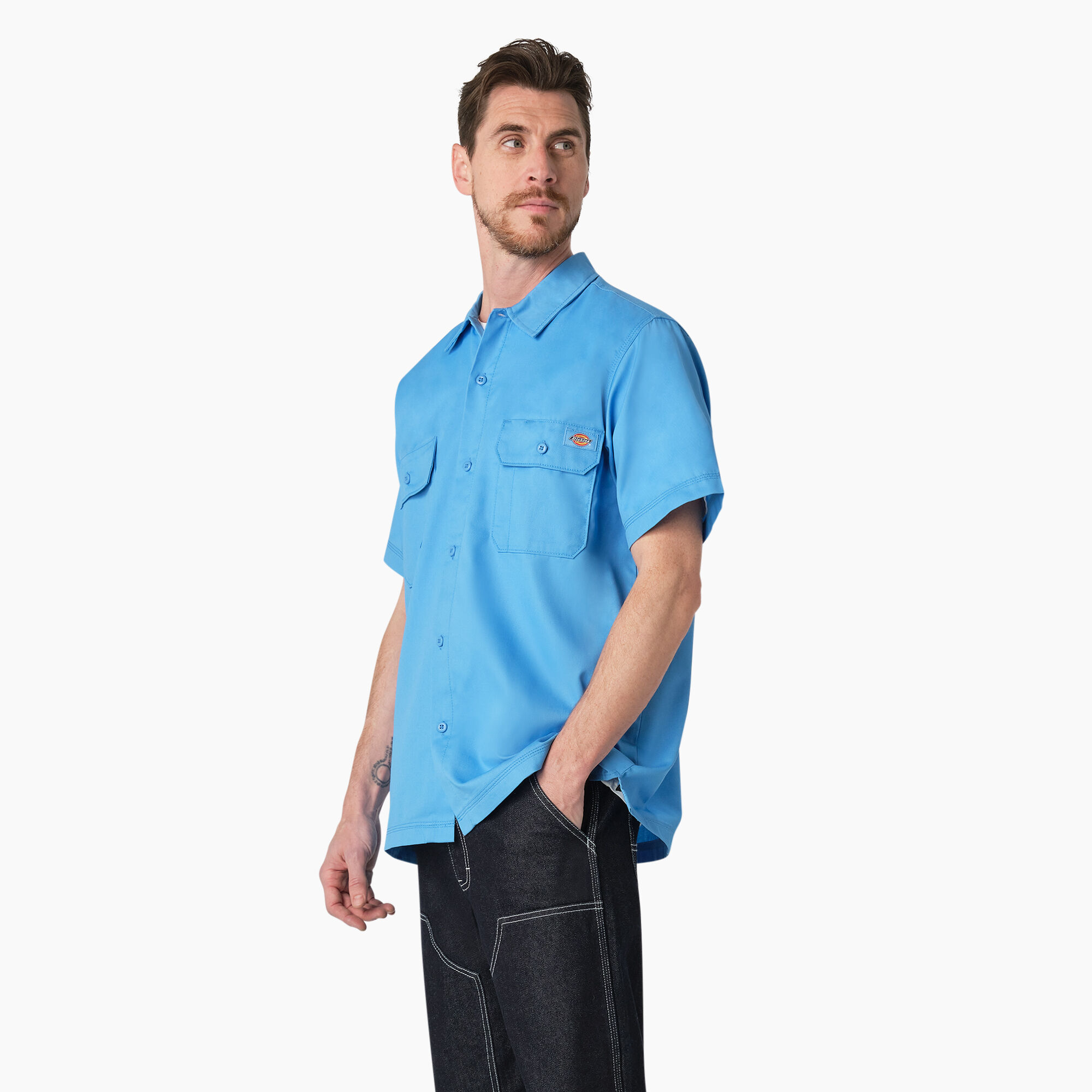 Madras Short Sleeve Work Shirt