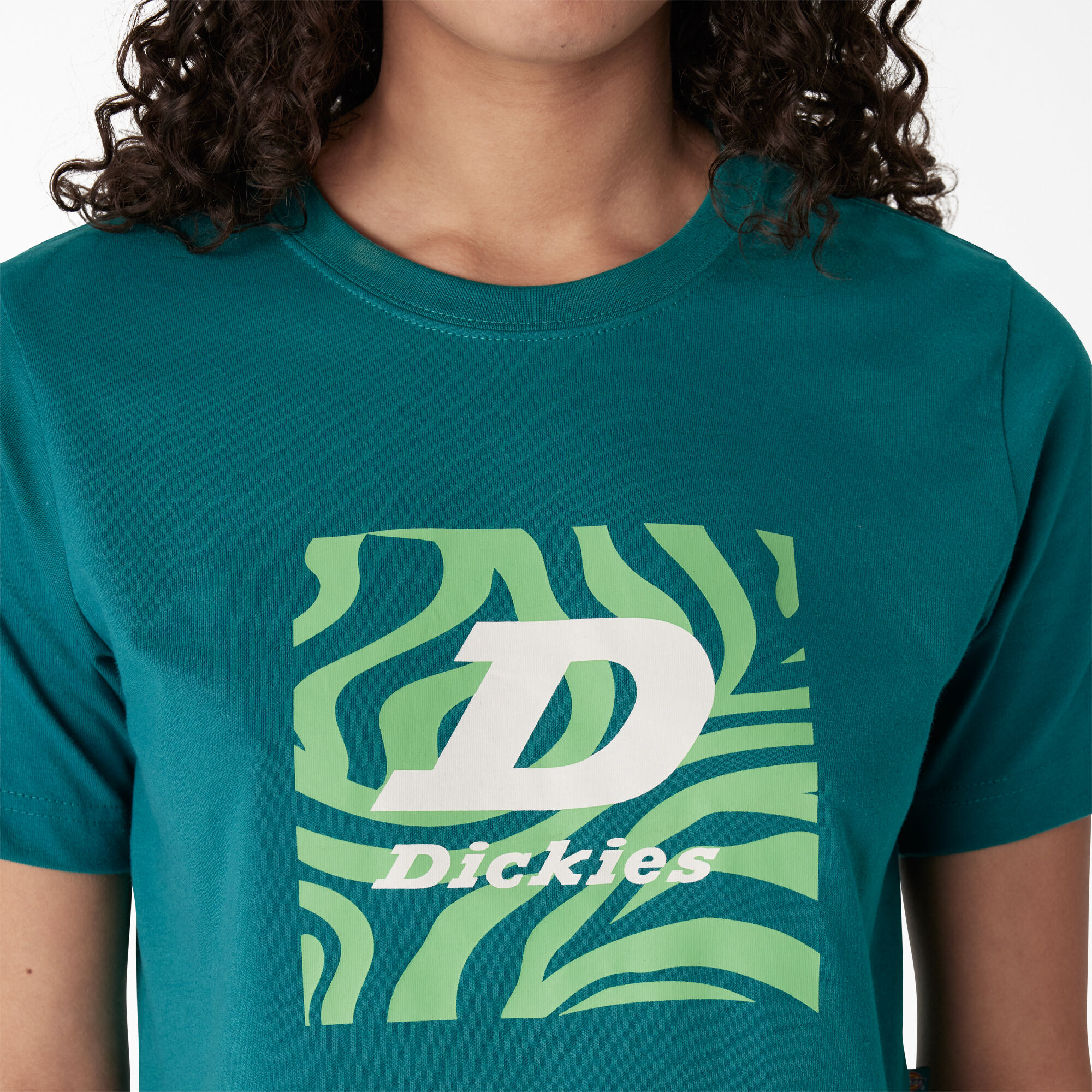 Women's Zebra Graphic Cropped T-Shirt