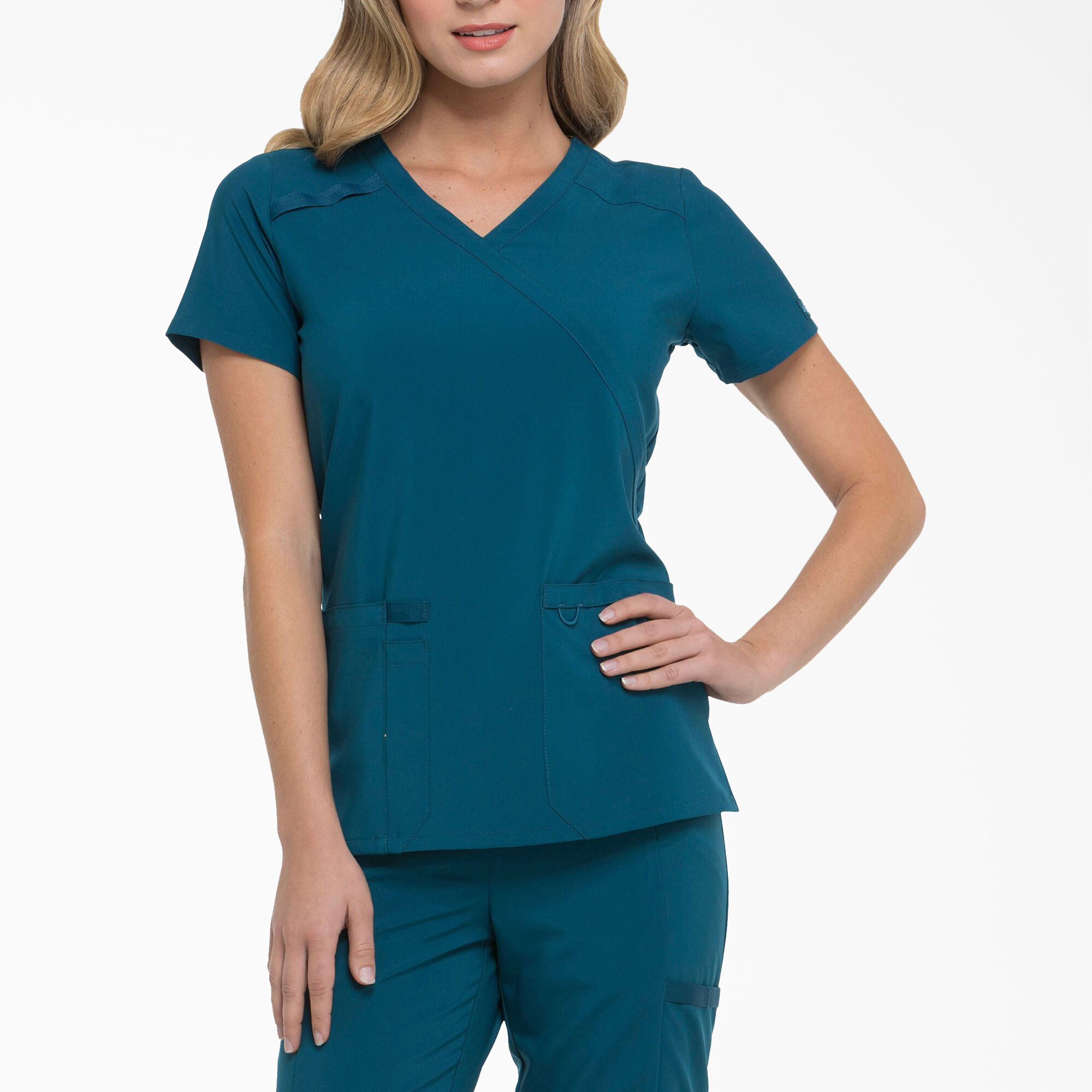 Women's EDS Essentials Mock Wrap Scrub Top