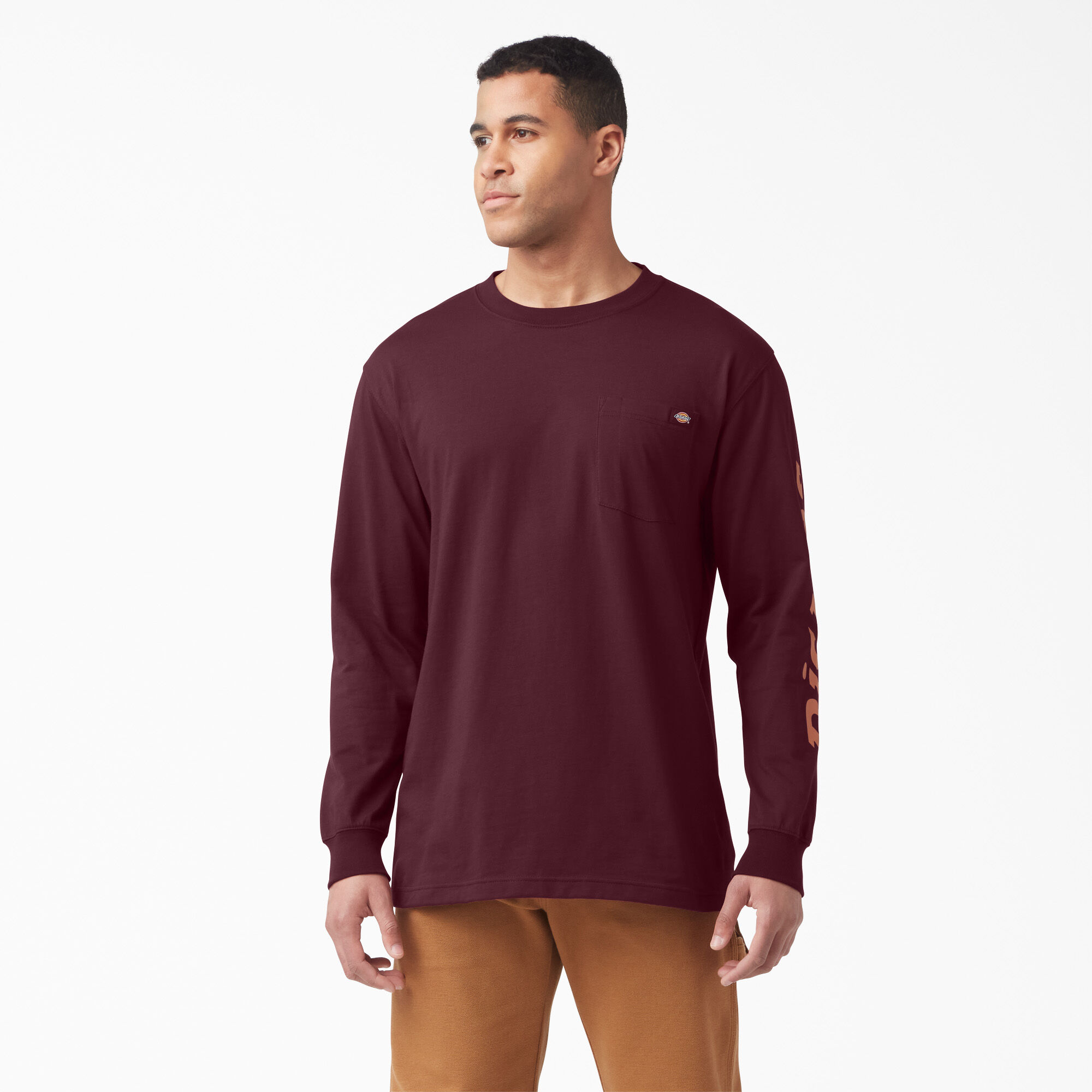 Logo Graphic Long Sleeve Pocket T-Shirt